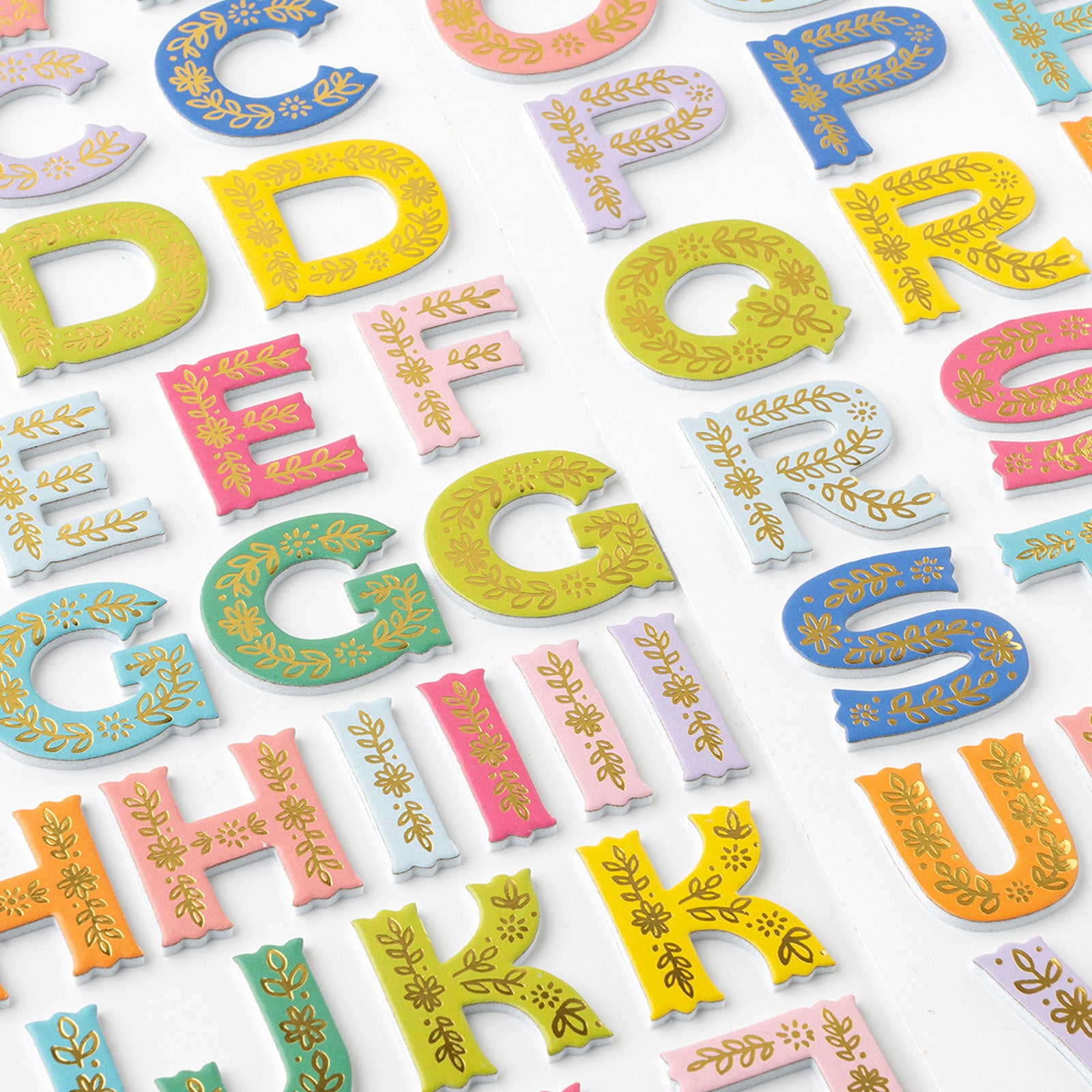 American Crafts Paige Evans Adventurous Thickers Alphabet Stickers