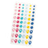 Sheet of American Crafts Paige Evans Adventurous Enamel Dot Stickers - 60 Piece