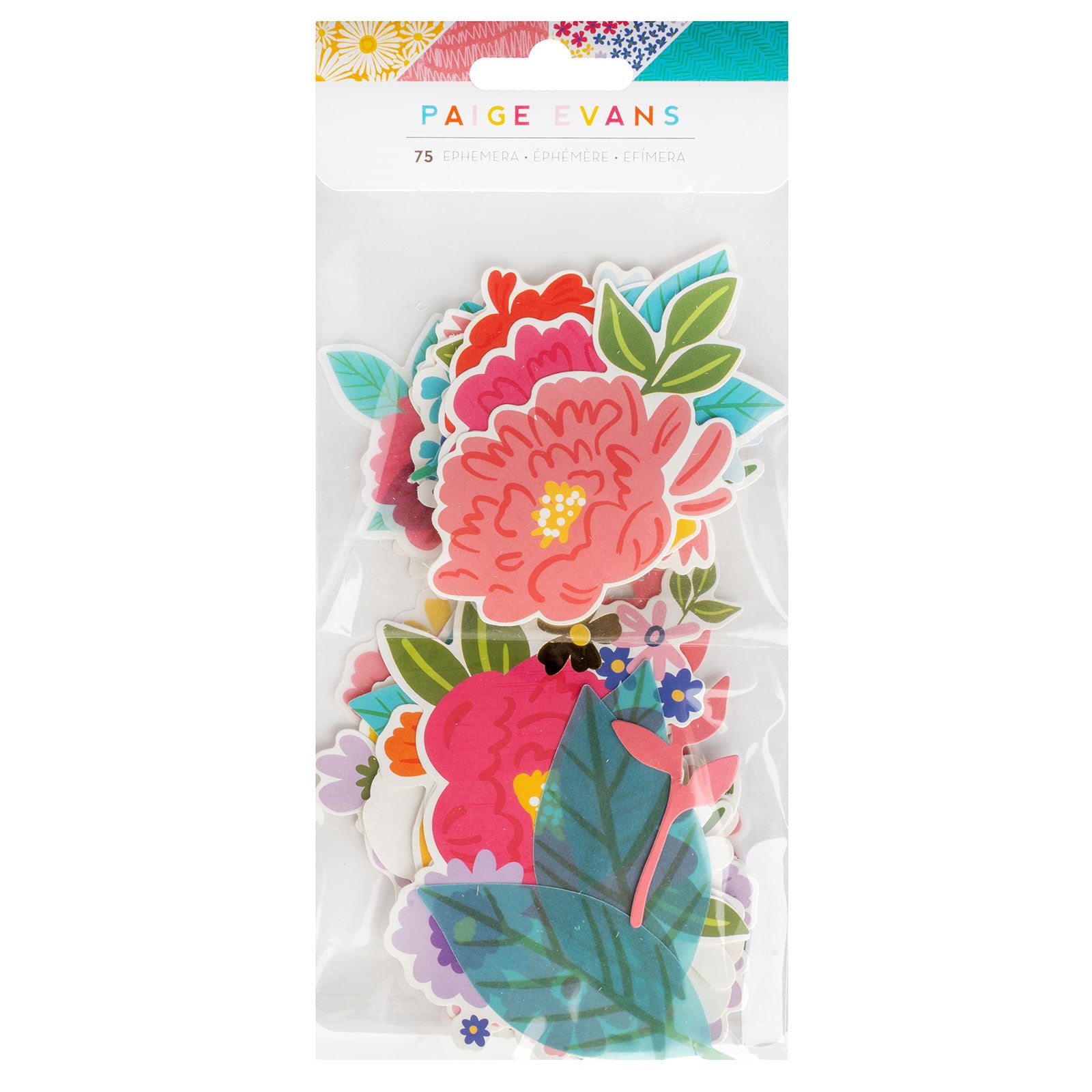 American Crafts Paige Evans Adventurous Ephemera Icon Die Cut Shapes - 75 Piece