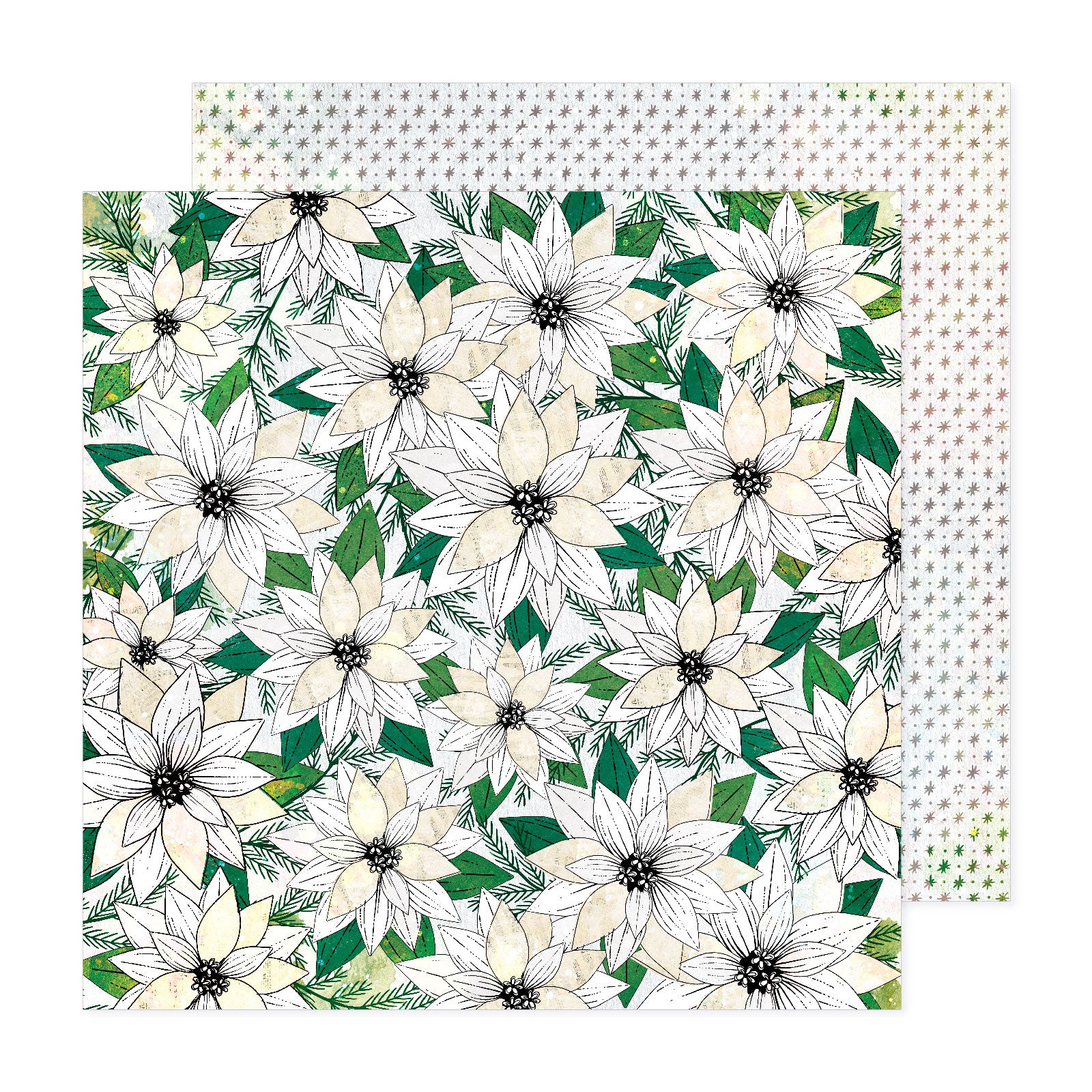 American Crafts Vikki Boutin Wrapped In Ribbon 12" x 12" Double-Sided Paper - 25 Pack - Pattern 2