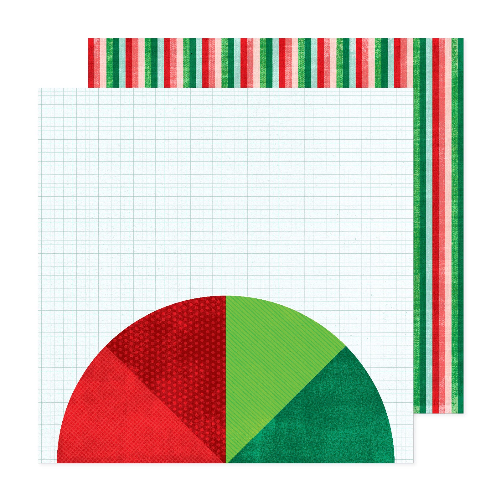 American Crafts Vikki Boutin Wrapped In Ribbon 12" x 12" Double-Sided Paper - 25 Pack - Pattern 5