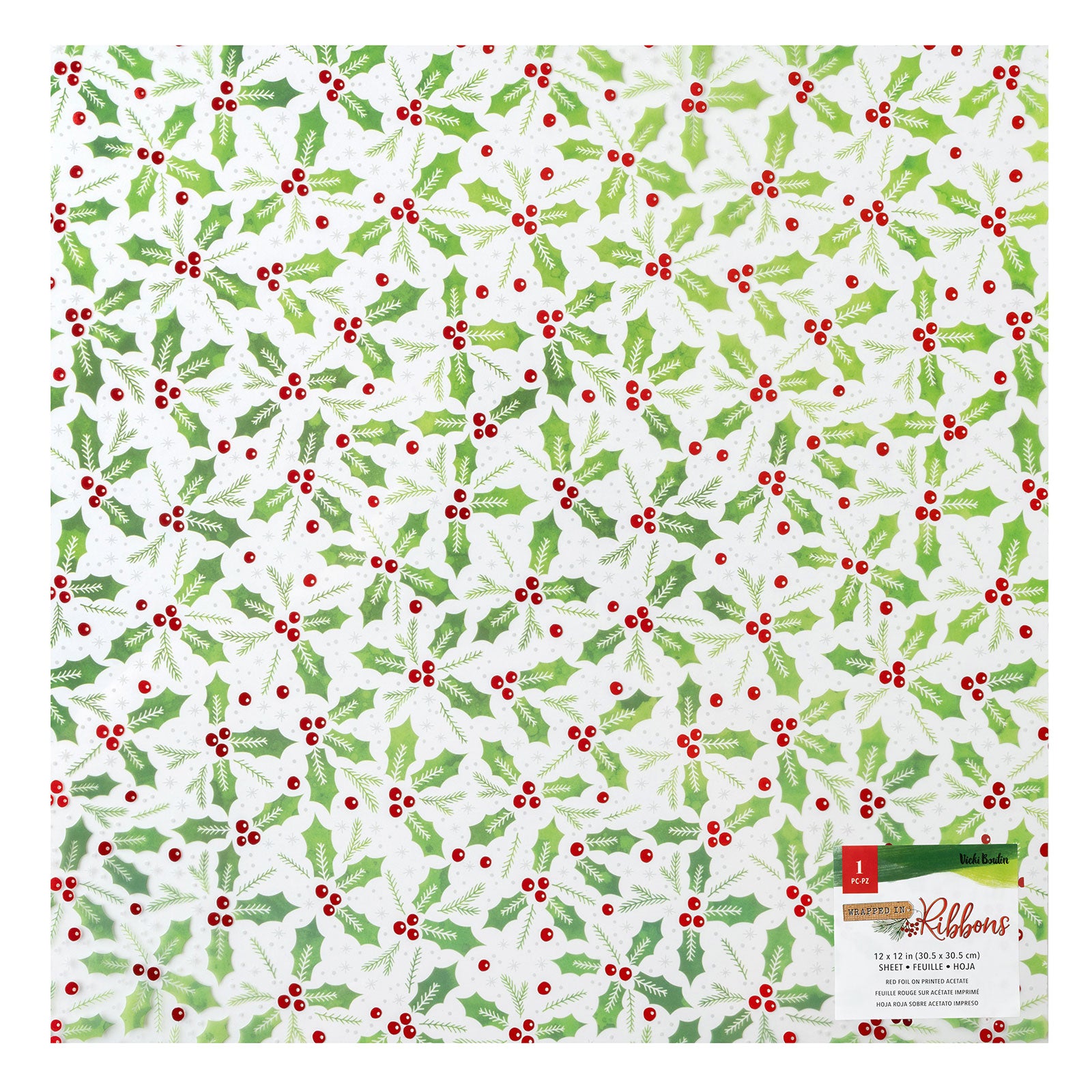 Vicki Boutin Wrapped in Ribbons 12" x 12" Specialty Acetate Paper - 15 sheets