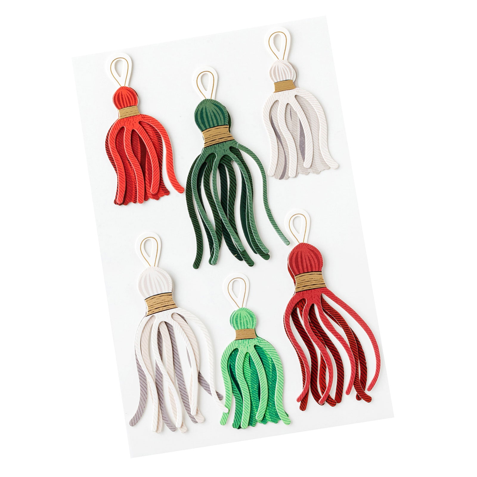 Vicki Boutin Wrapped in Ribbons Layered Tassel Stickers - 6 Piece