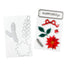 Close up image of American Crafts Vicki Boutin Wrapped in Ribbons Happy Holidays Acrylic Stamp & Metal Die Set - 10 Piece