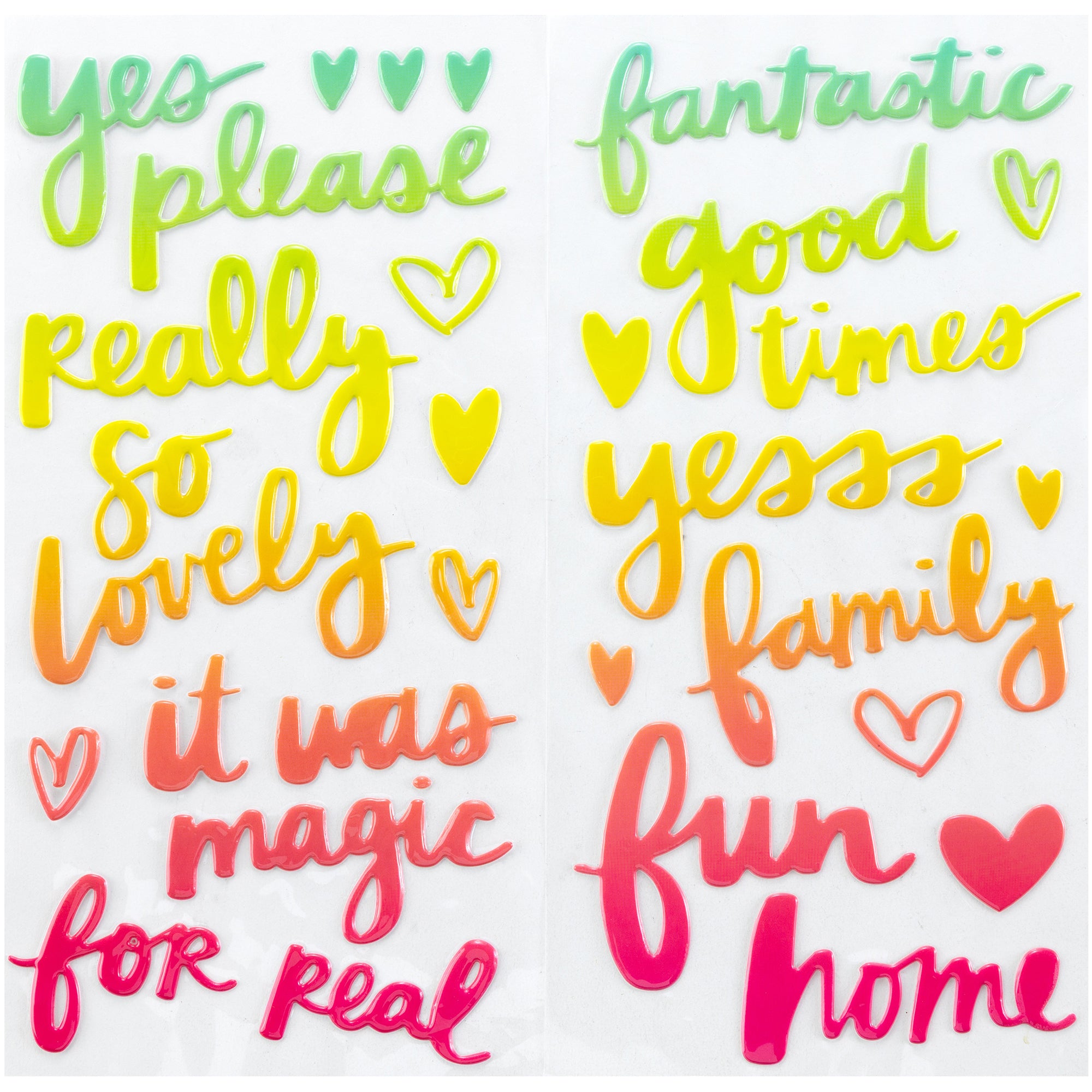 Sunshine & Good Times Thickers Let's Dance Puffy Stickers, 35 pcs