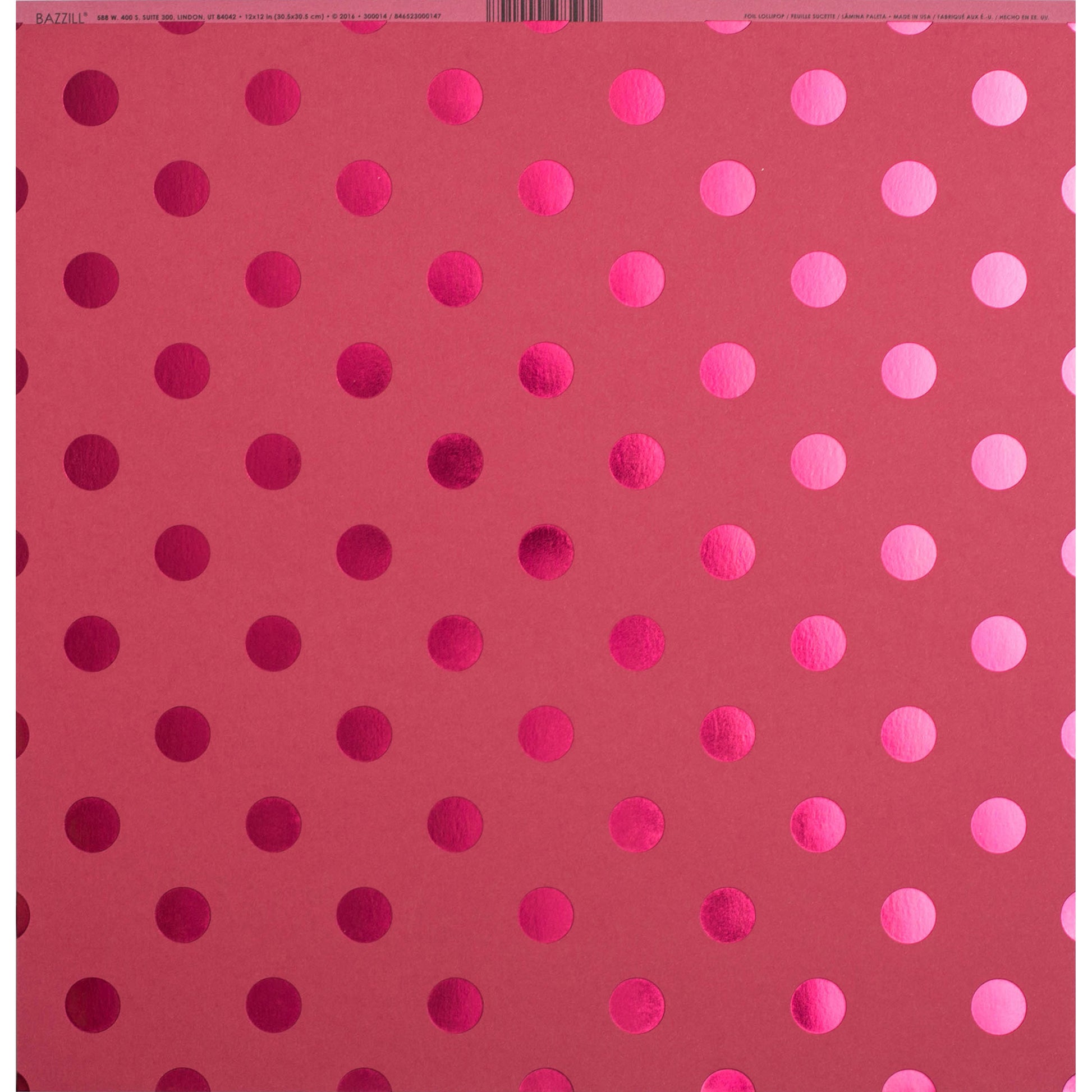 Bazzill 12x12" Foil Dot Tone On Tone Cardstock Packs