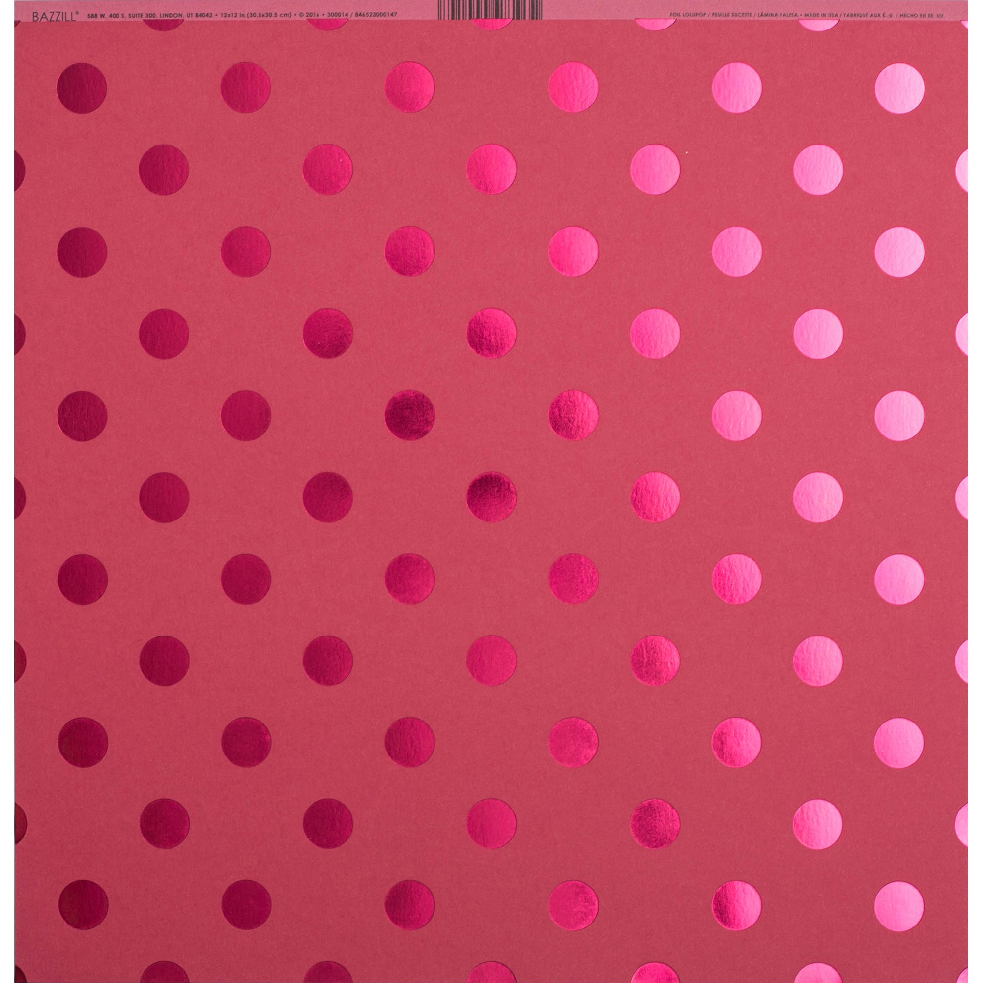 Bazzill 12x12" Foil Dot Tone On Tone Cardstock Packs