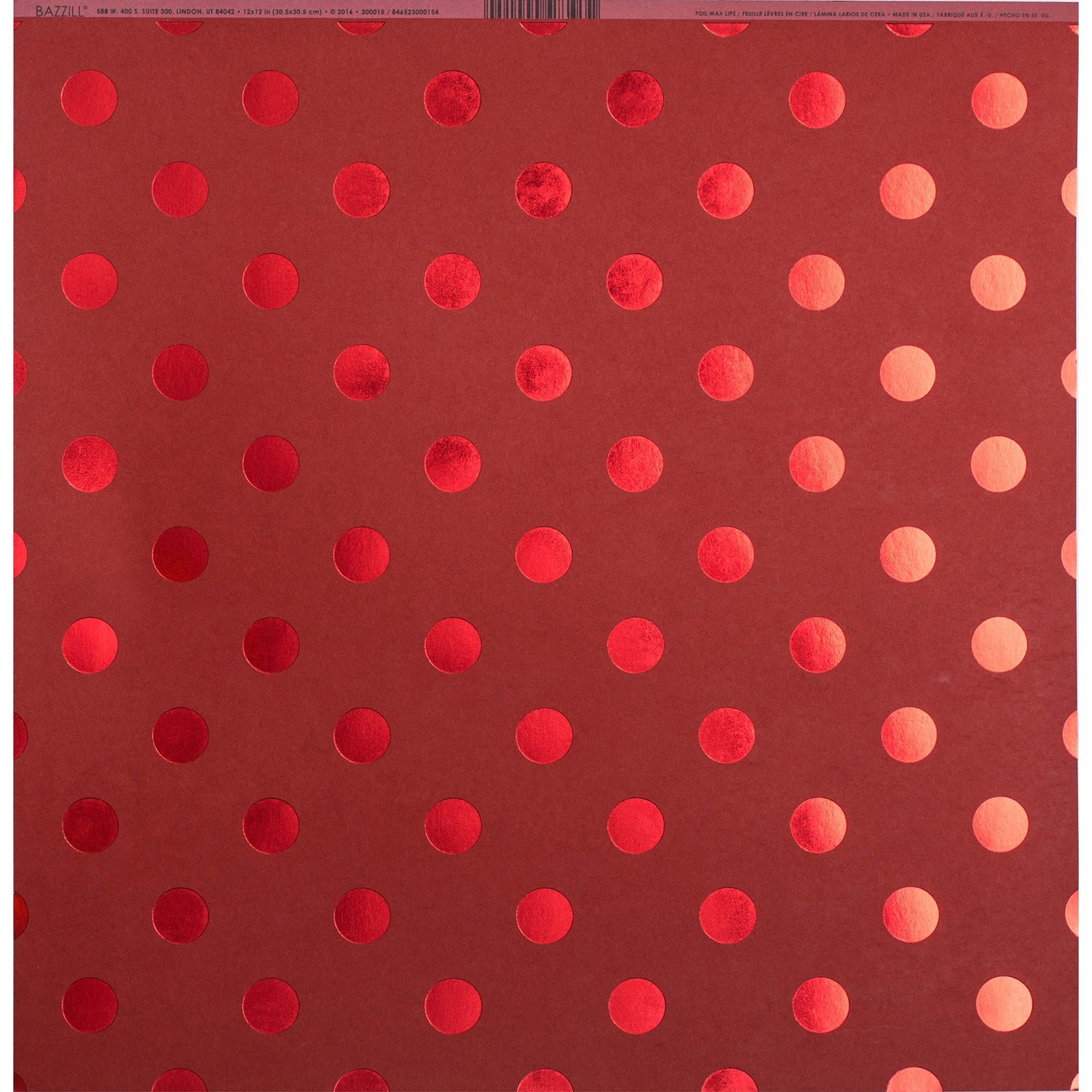 Bazzill 12x12" Foil Dot Tone On Tone Cardstock Packs