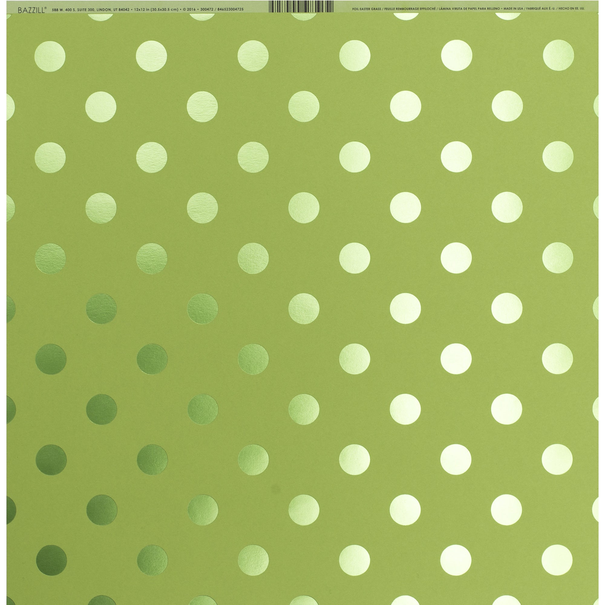 Bazzill 12x12" Foil Dot Tone On Tone Cardstock Packs
