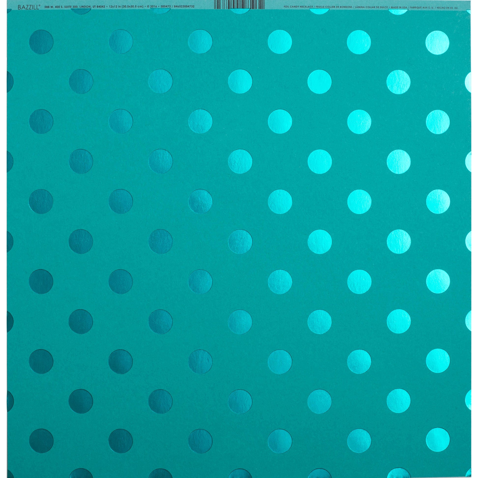 Bazzill 12x12" Foil Dot Tone On Tone Cardstock Packs