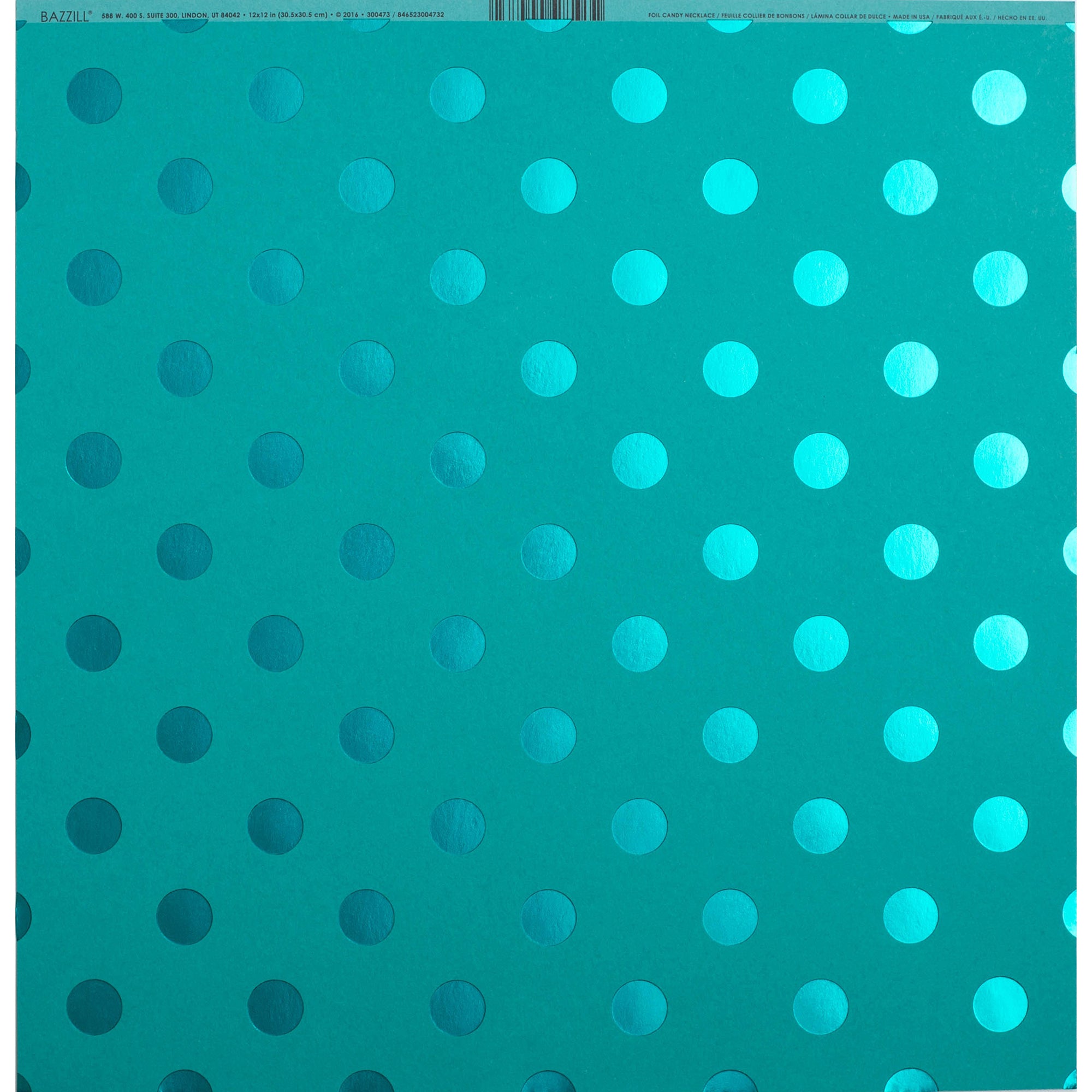 Bazzill 12x12" Foil Dot Tone On Tone Cardstock Packs