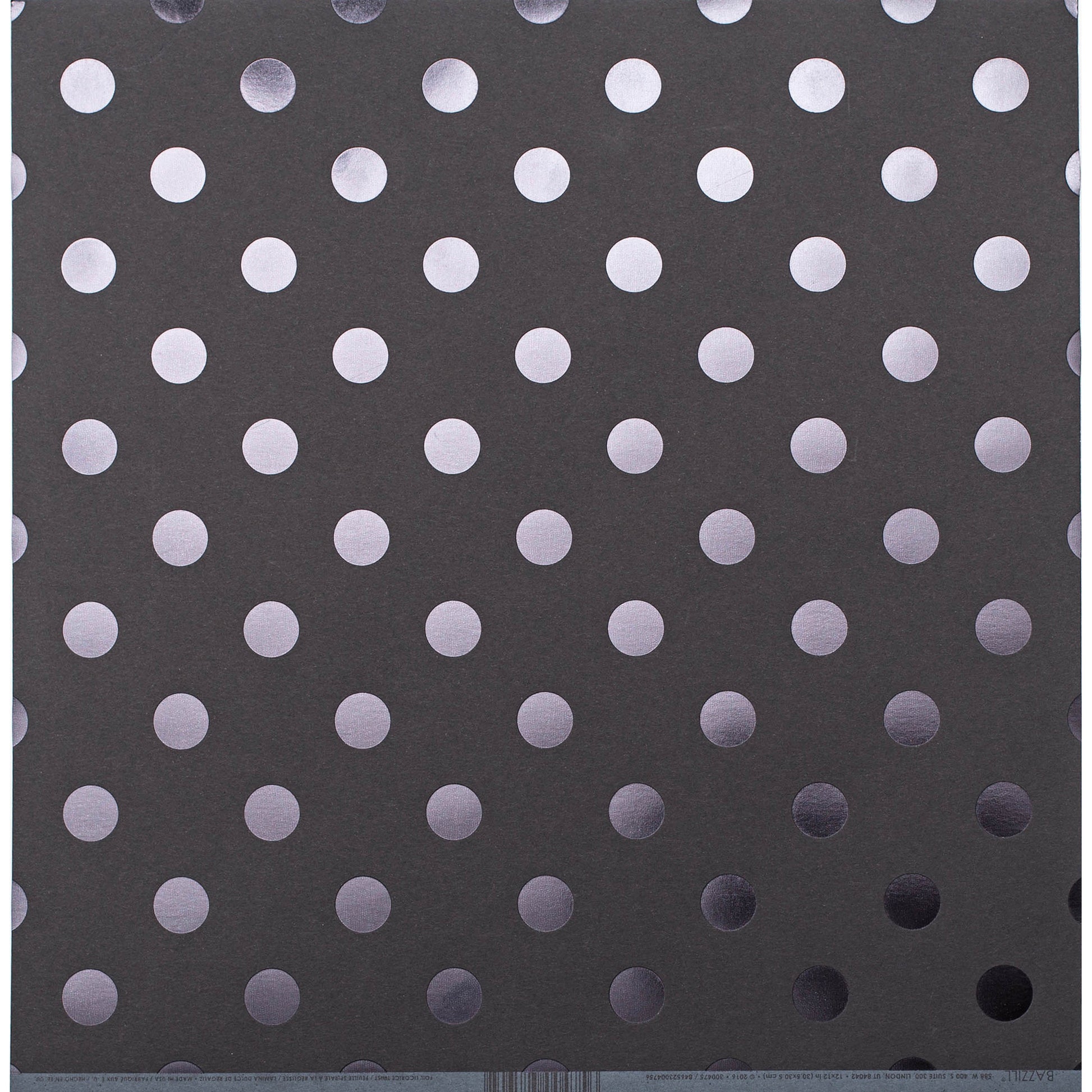 Bazzill 12x12" Foil Dot Tone On Tone Cardstock Packs