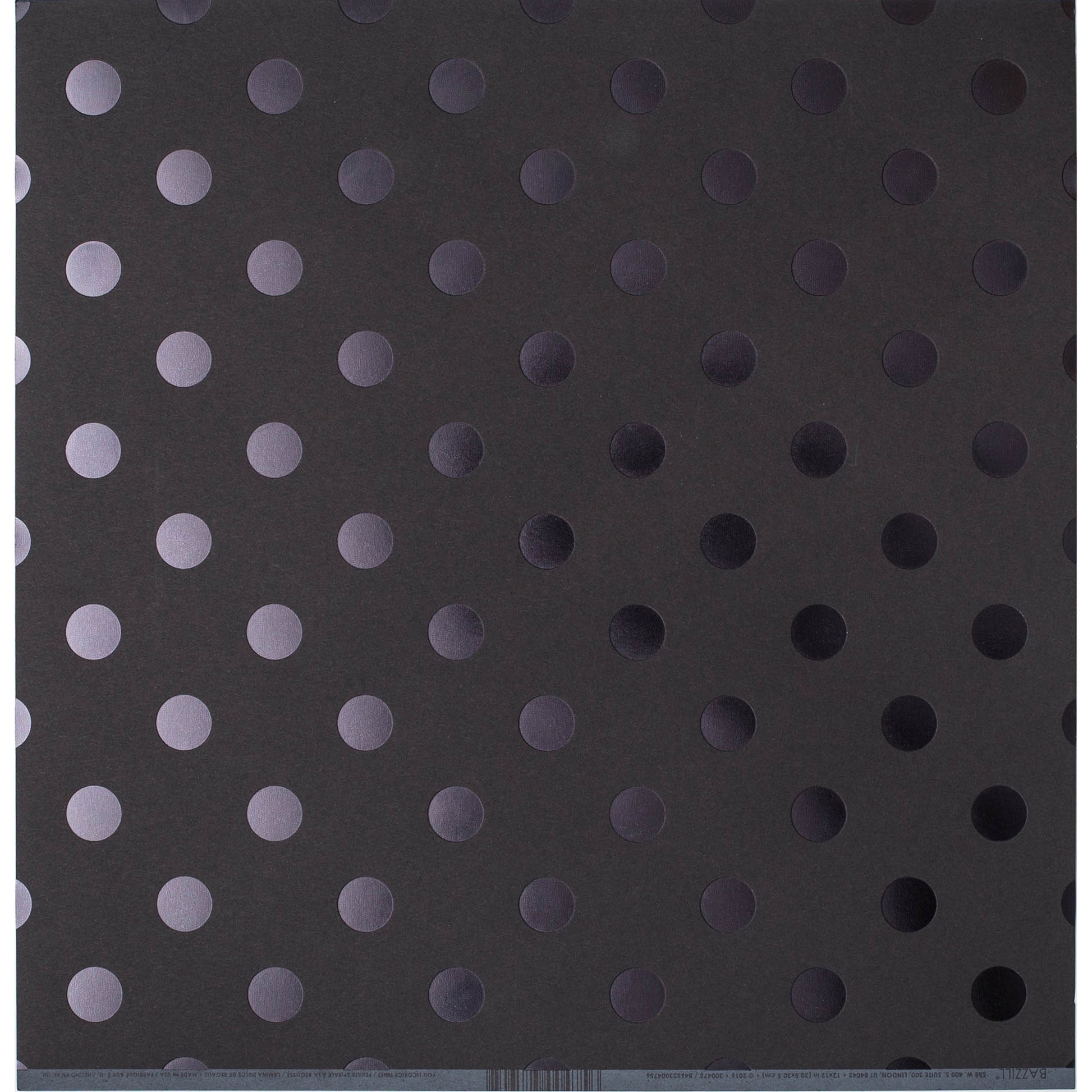 Bazzill 12x12" Foil Dot Tone On Tone Cardstock Packs