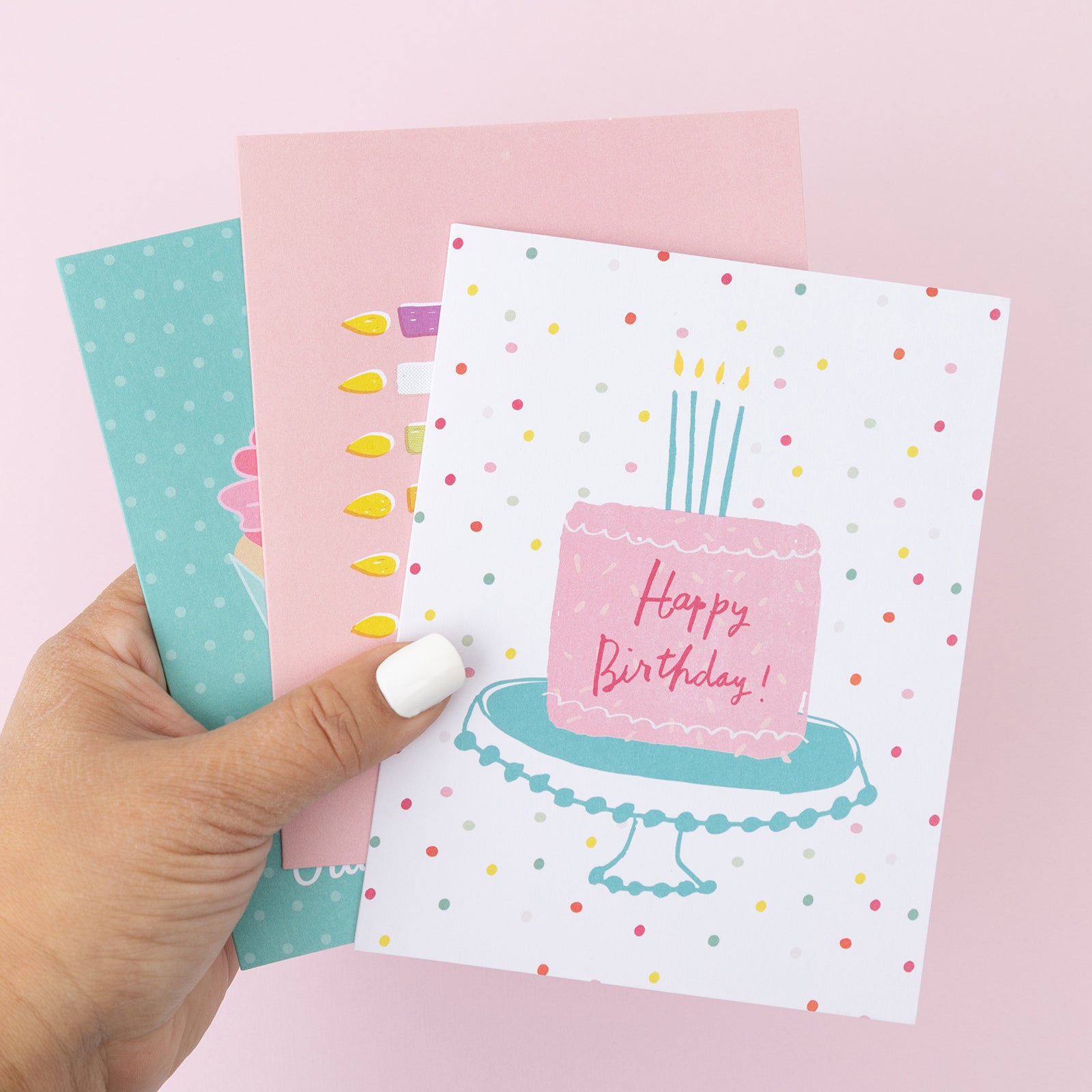 American Crafts A2 Cards W/Envelopes 4"X6" 40/Box-Blank - Birthday