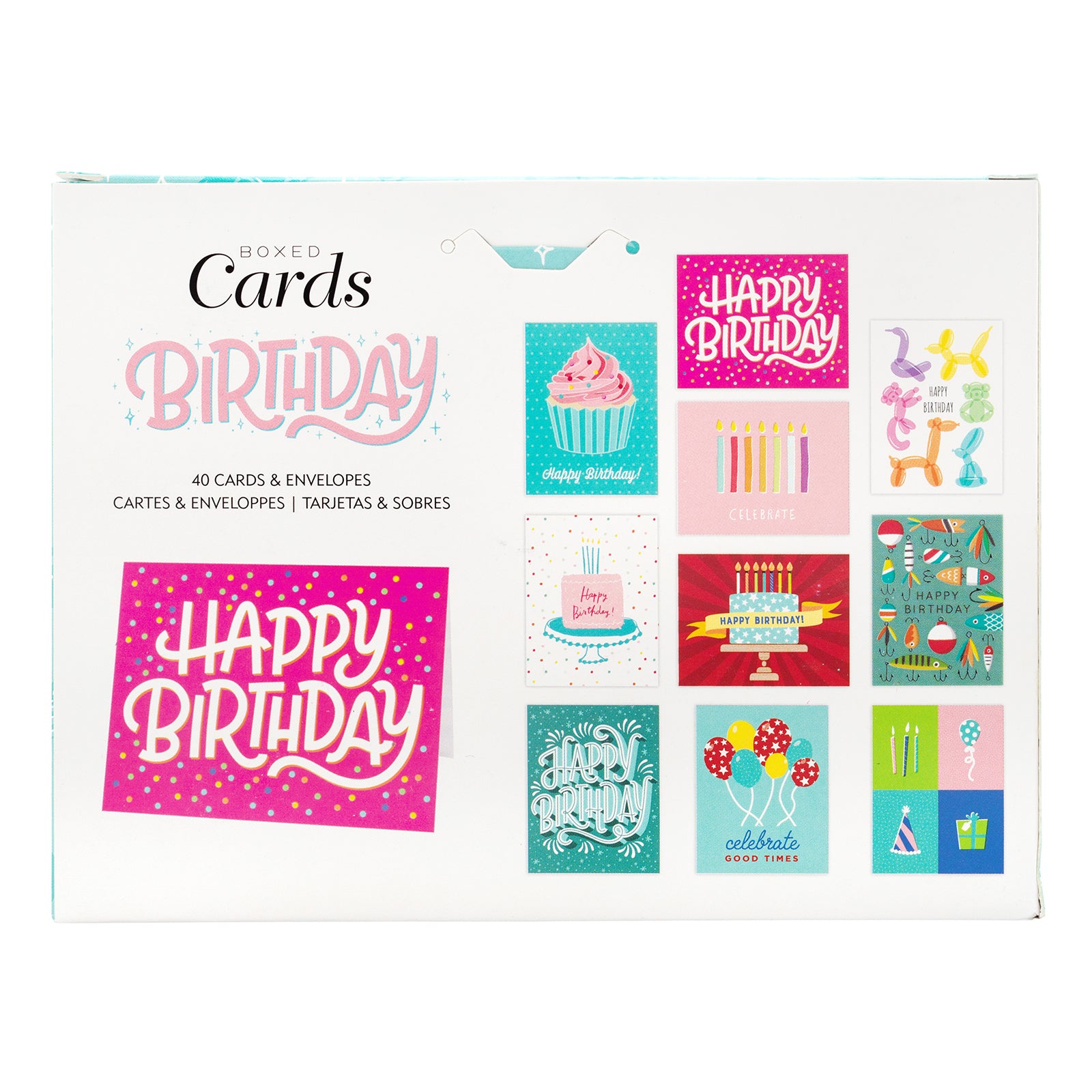 American Crafts A2 Cards W/Envelopes 4"X6" 40/Box-Blank - Birthday