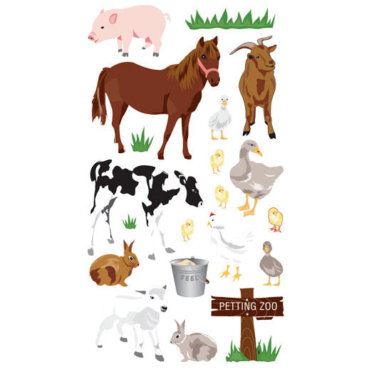 Sticko Stickers - Petting Zoo, 20pcs