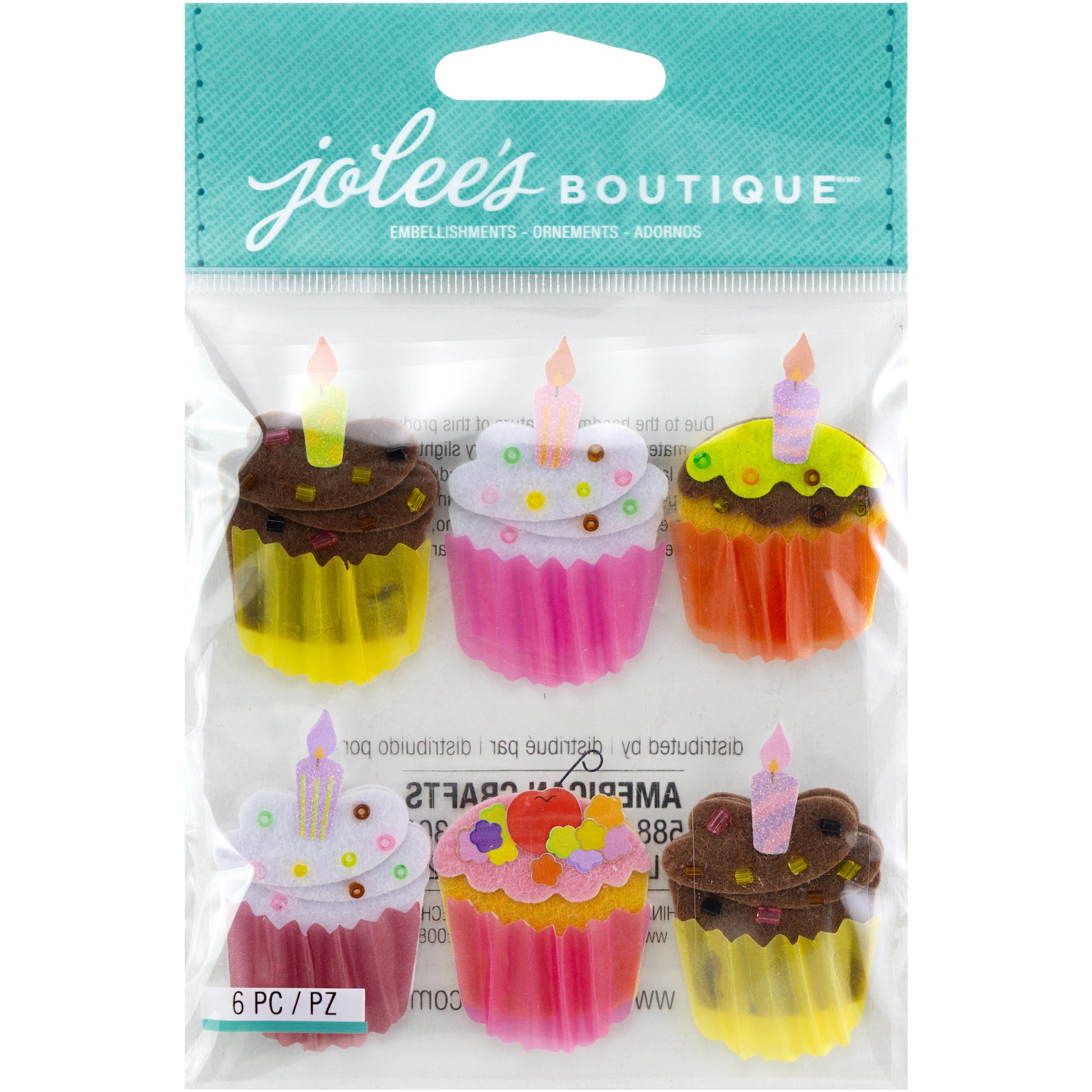 Jolee's Boutique Cupcakes Dimensional Sticker Set