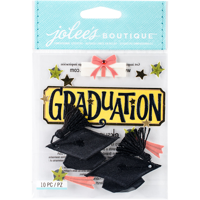 Jolee's Boutique Dimensional Stickers - Graduation, 10pcs