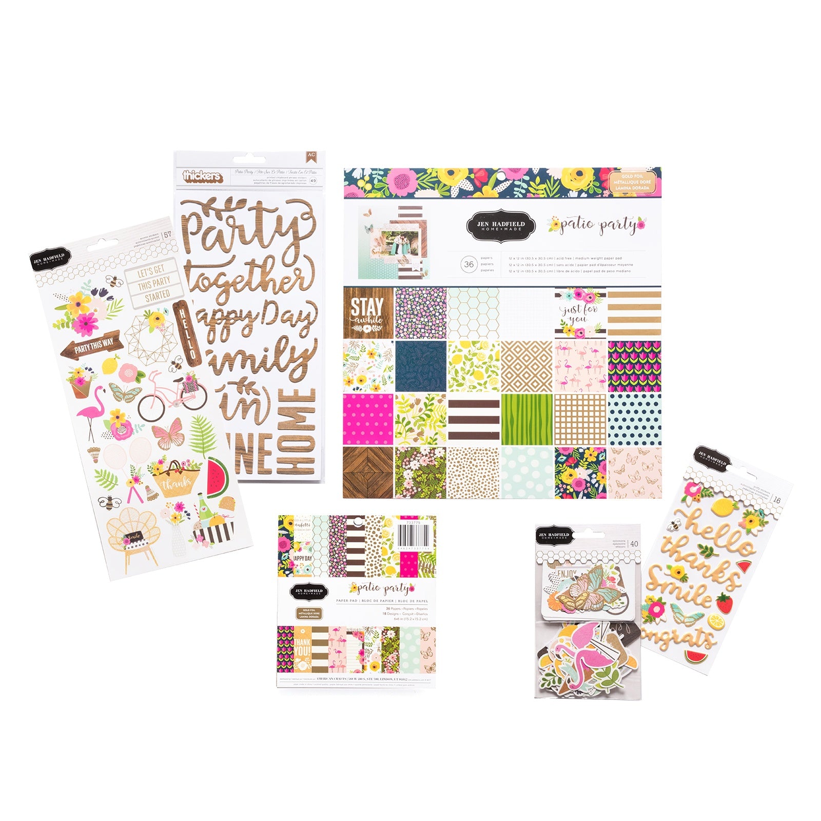 Pebbles Patio Party Single-Sided 6x6" Paper Pad
