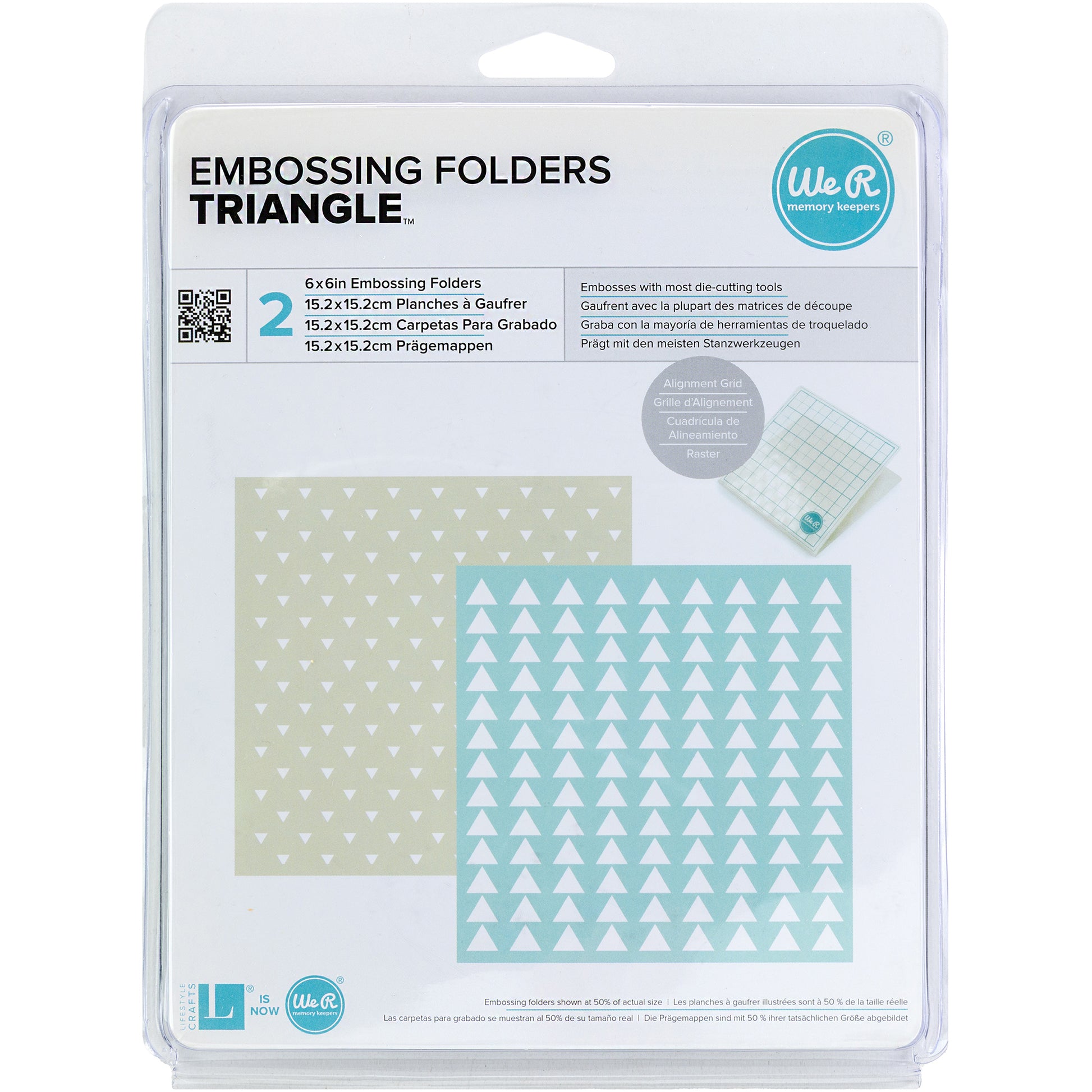 Goosebumpz 6"X6" Embossing Folder Set - Triangle
