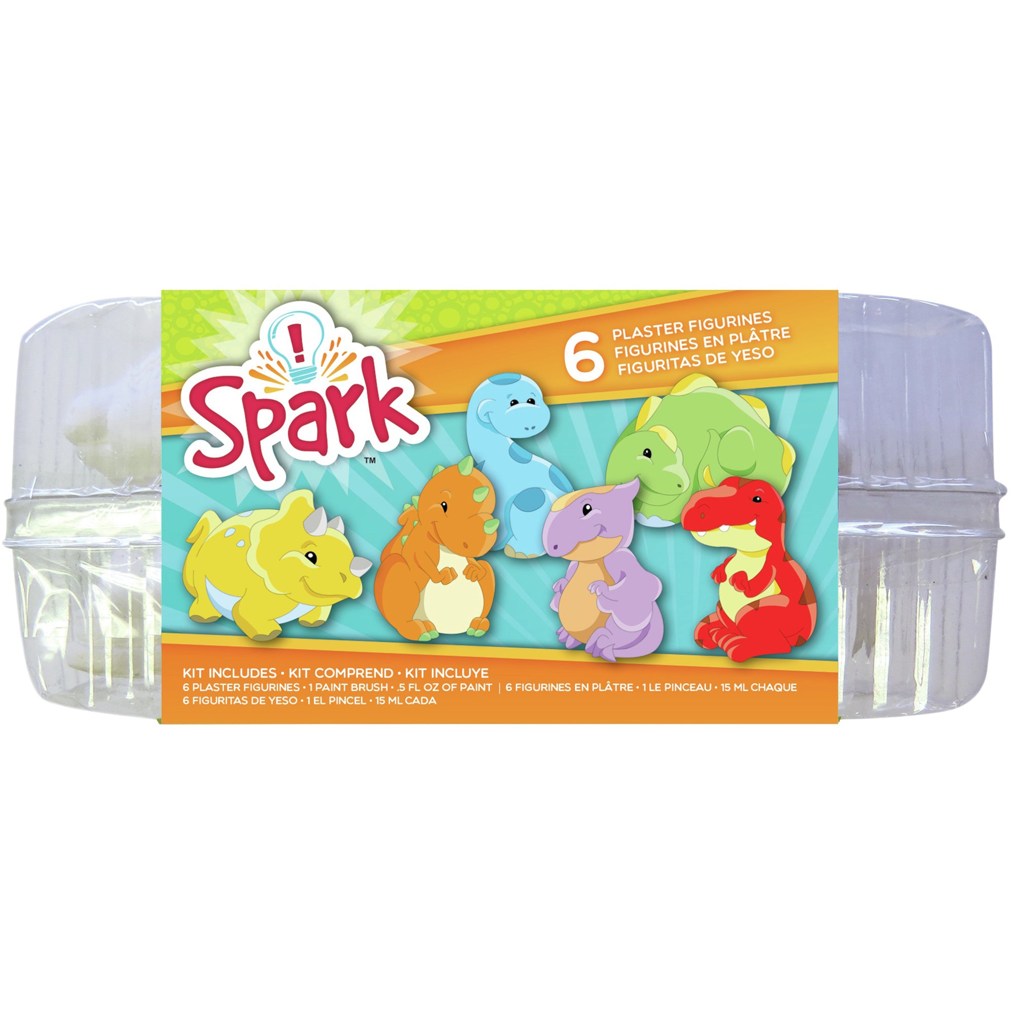 Spark Plaster Paint Your Own Dinosaur Kit - Makes 6