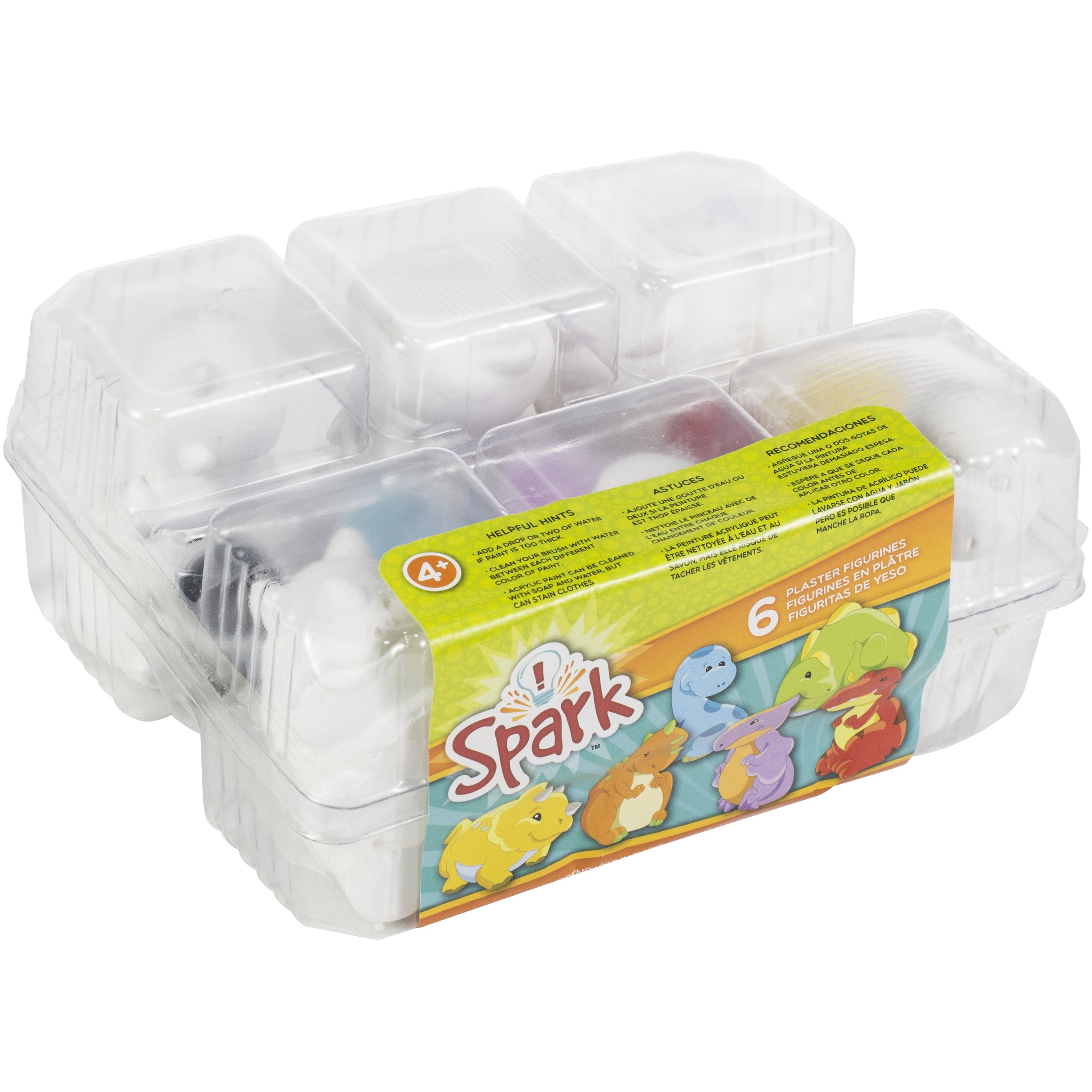 Spark Plaster Paint Your Own Dinosaur Kit - Makes 6