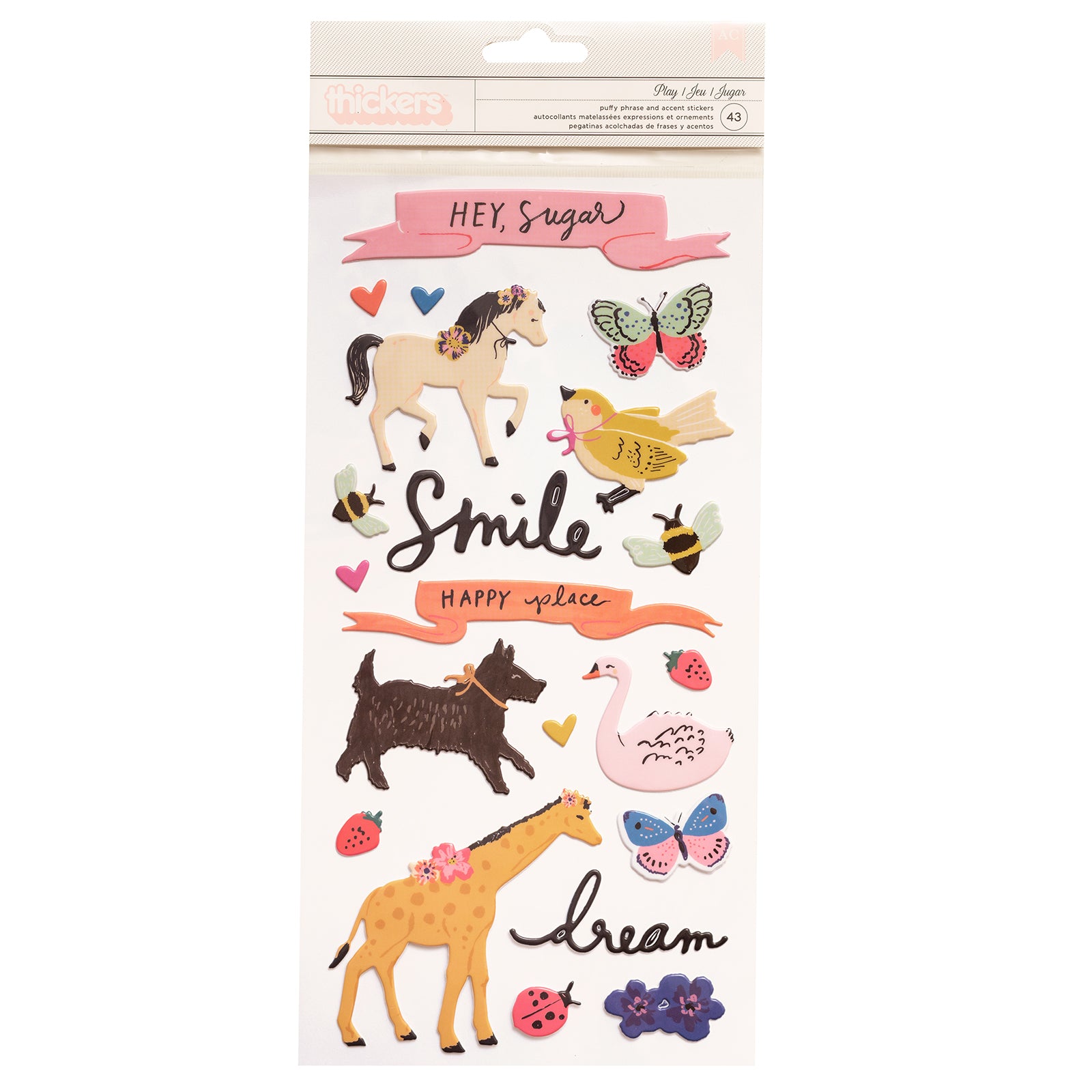 Thickers Maggie Holmes Sweet Story Play Puffy Stickers - 43pcs