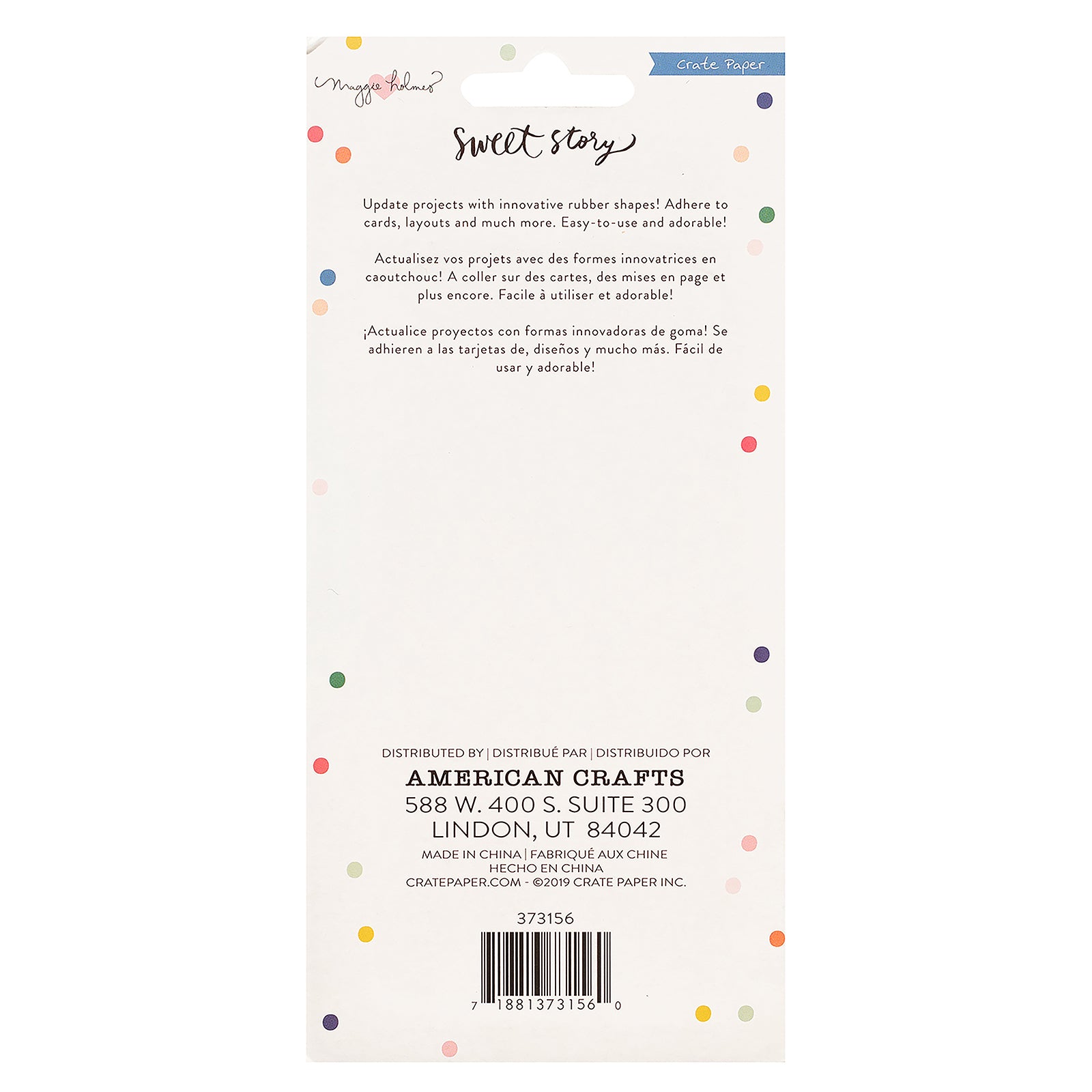 Maggie Holmes Sweet Story Rubber Sticker Accents - 8pcs