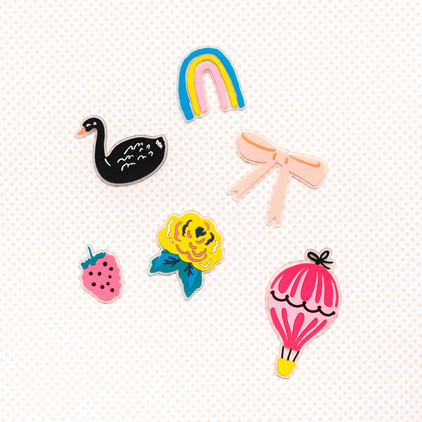 Maggie Holmes Sweet Story Rubber Sticker Accents - 8pcs