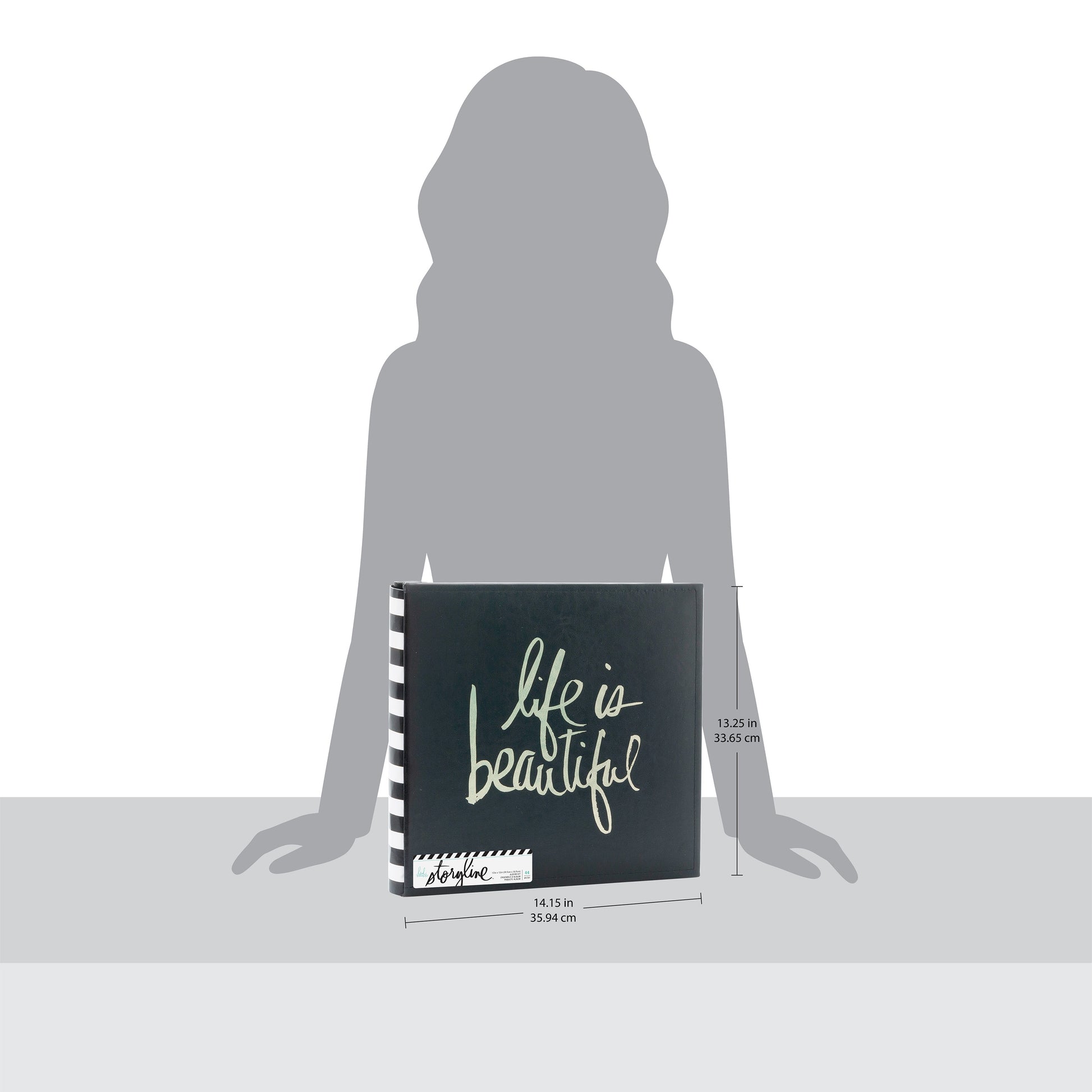 Heidi Swapp Storyline2 12x12" Post Bound Album - Gold Life