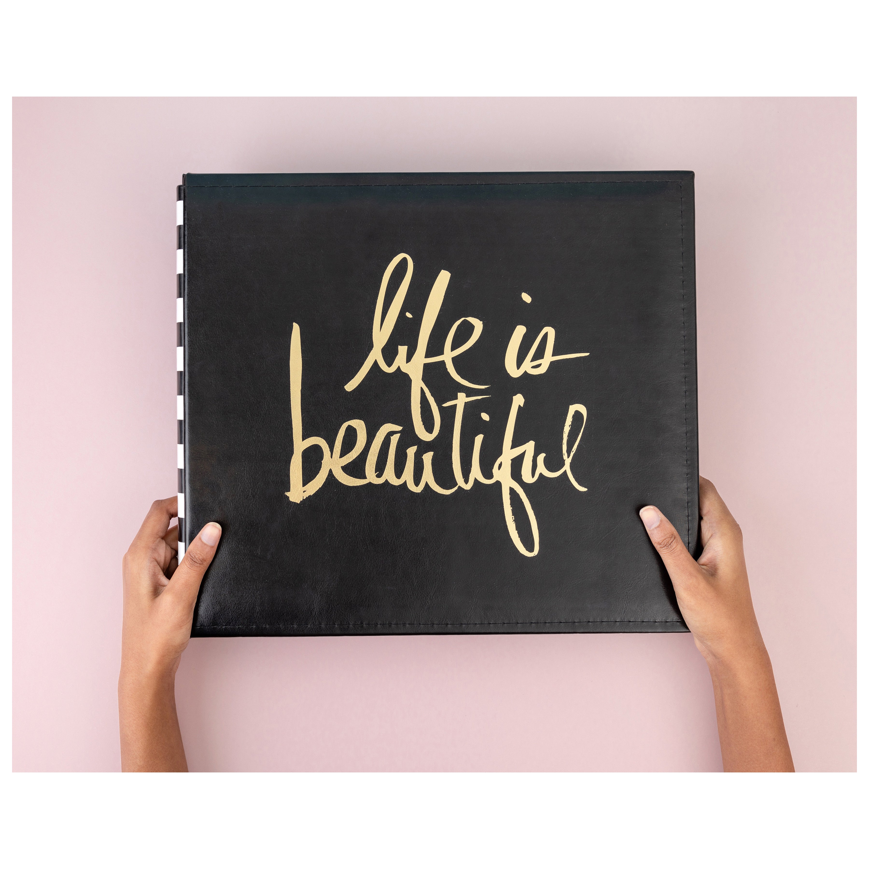 Heidi Swapp Storyline2 12x12" Post Bound Album - Gold Life
