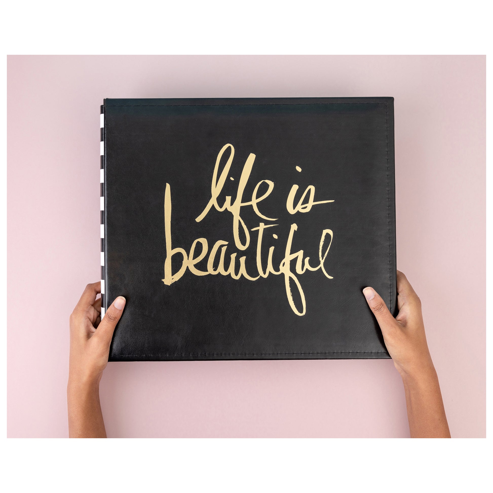 Heidi Swapp Storyline2 12x12" Post Bound Album - Gold Life