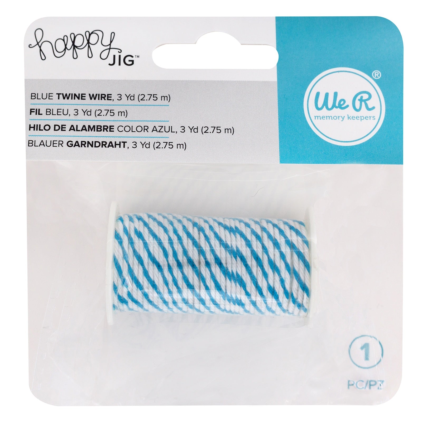 We R Makers Happy Jig Baker's Twine Wire - Blue, 3 yards