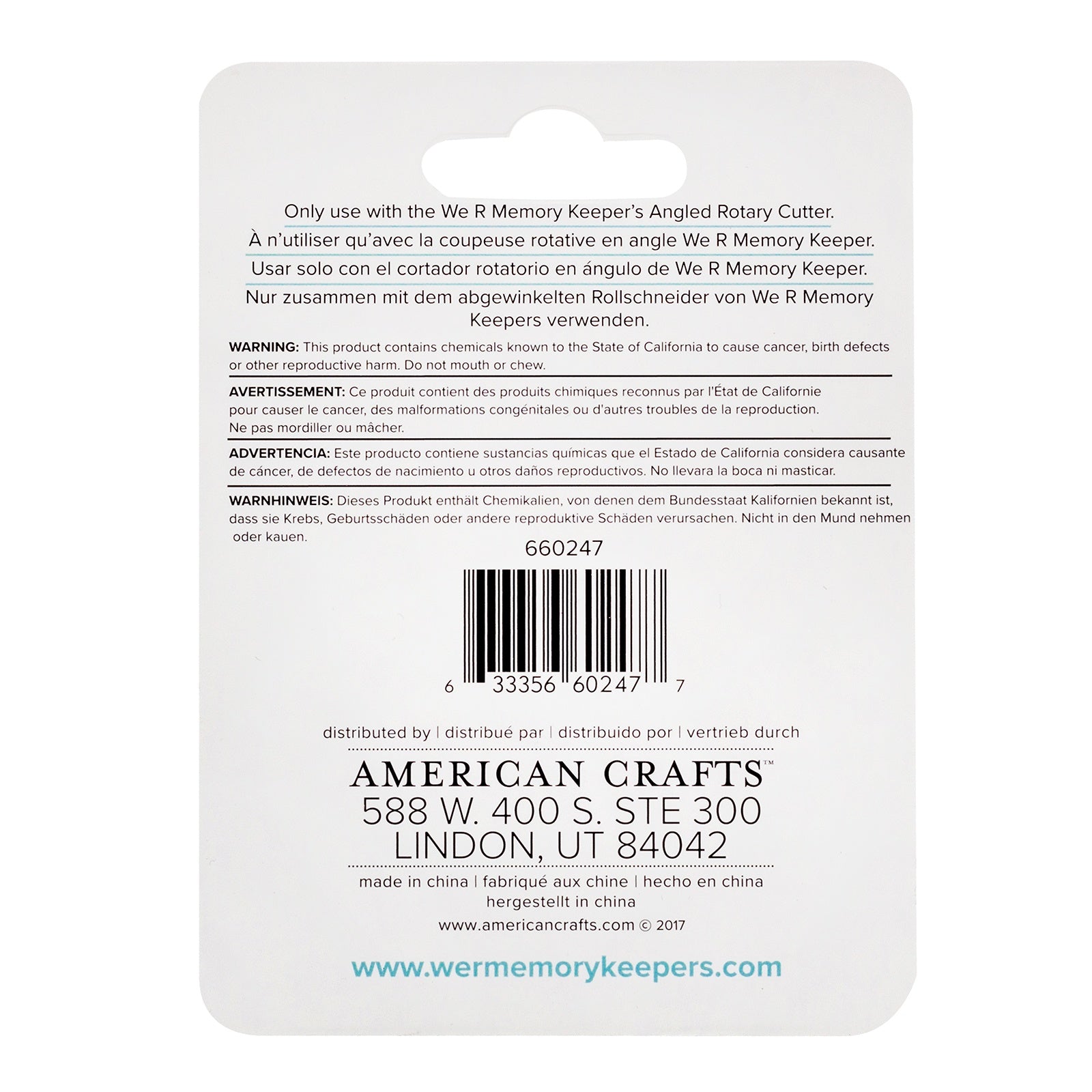 We R Makers Mini Rotary Cutter Replacement Blade