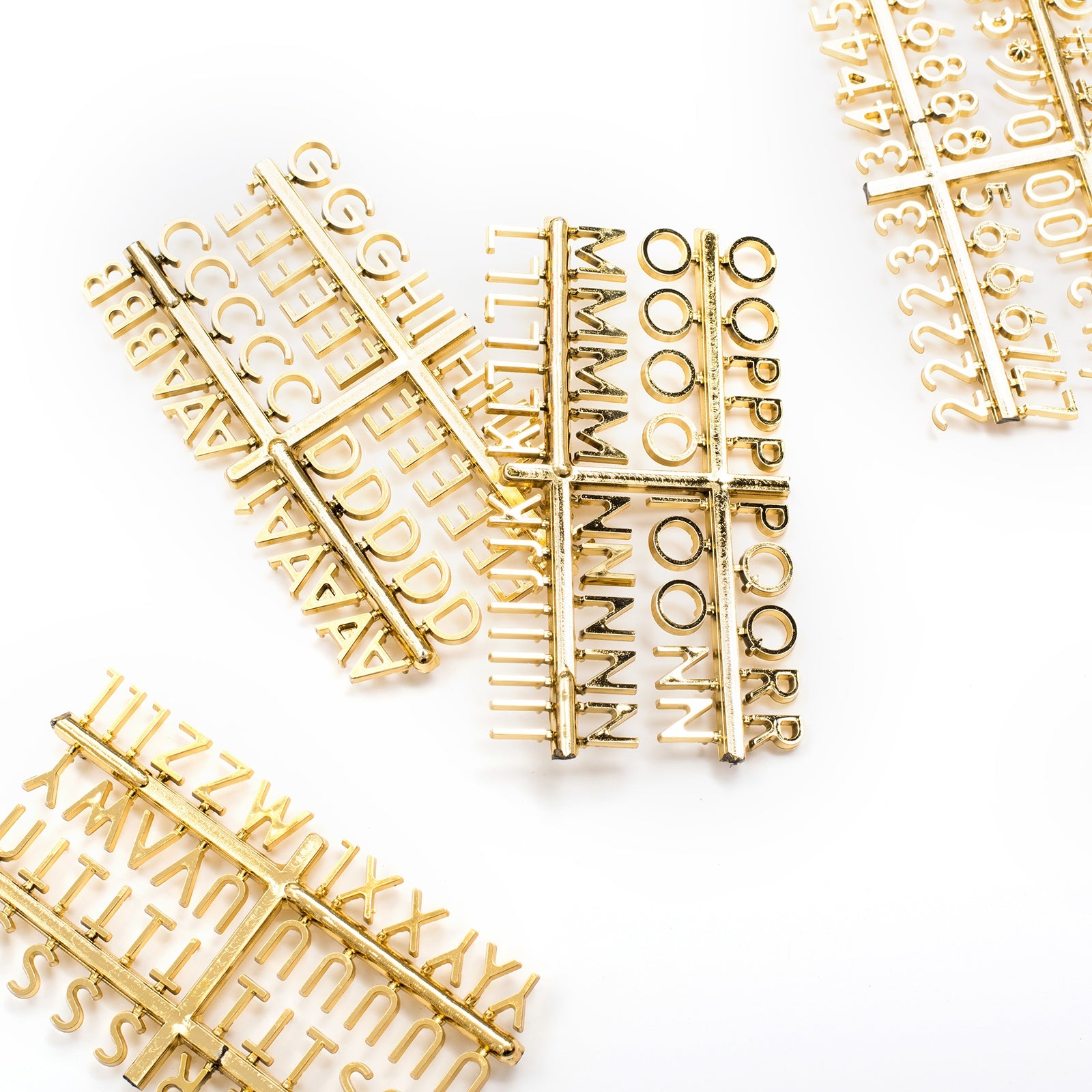 DCWV Letterboard 0.5" Letters & Characters - Gold