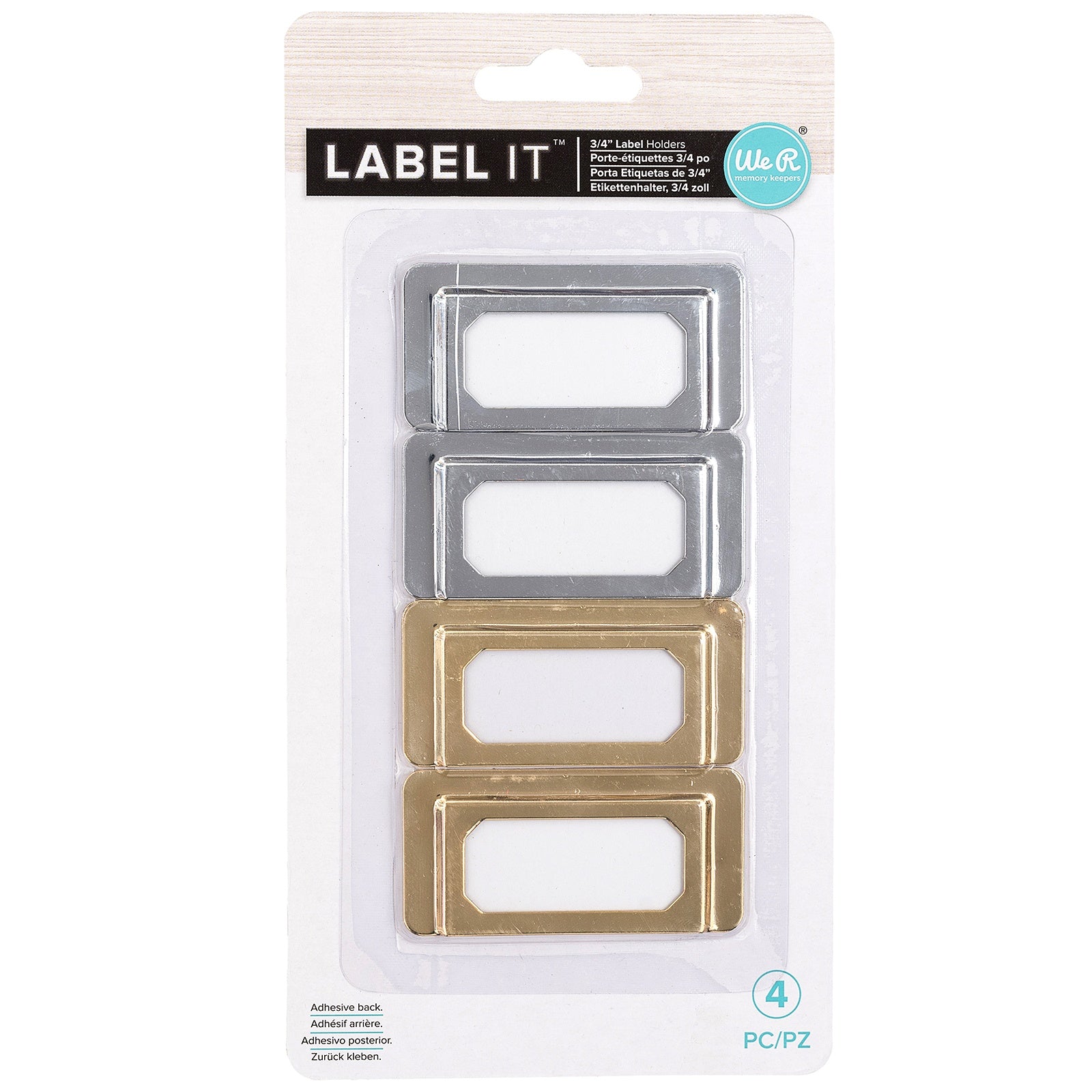 We R Makers LabelIT Silver & Gold 0.75" Bookplates Set