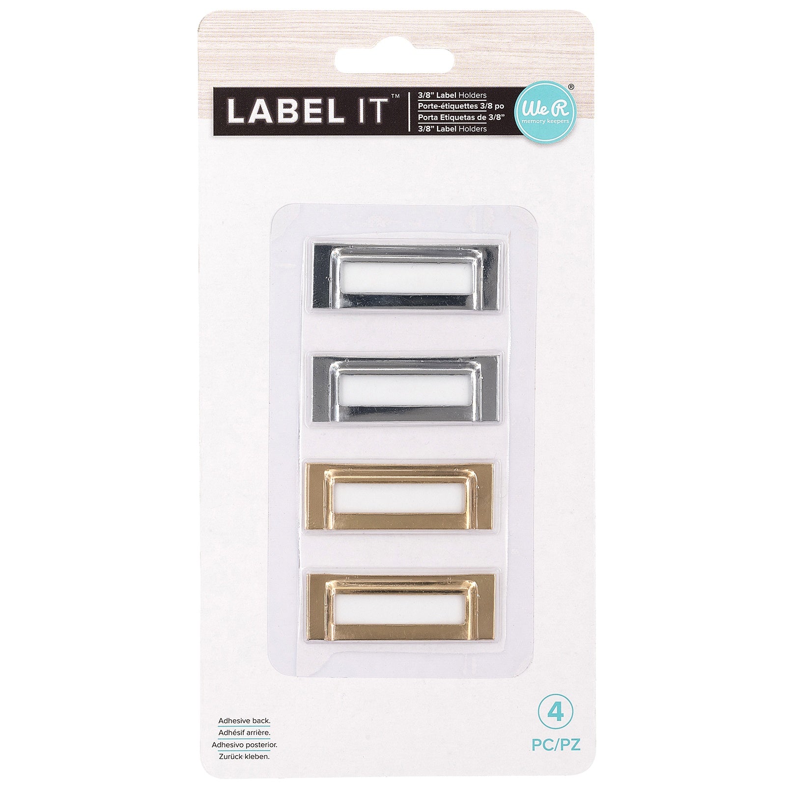 We R Makers LabelIT Silver & Gold 0.375" Bookplates Set