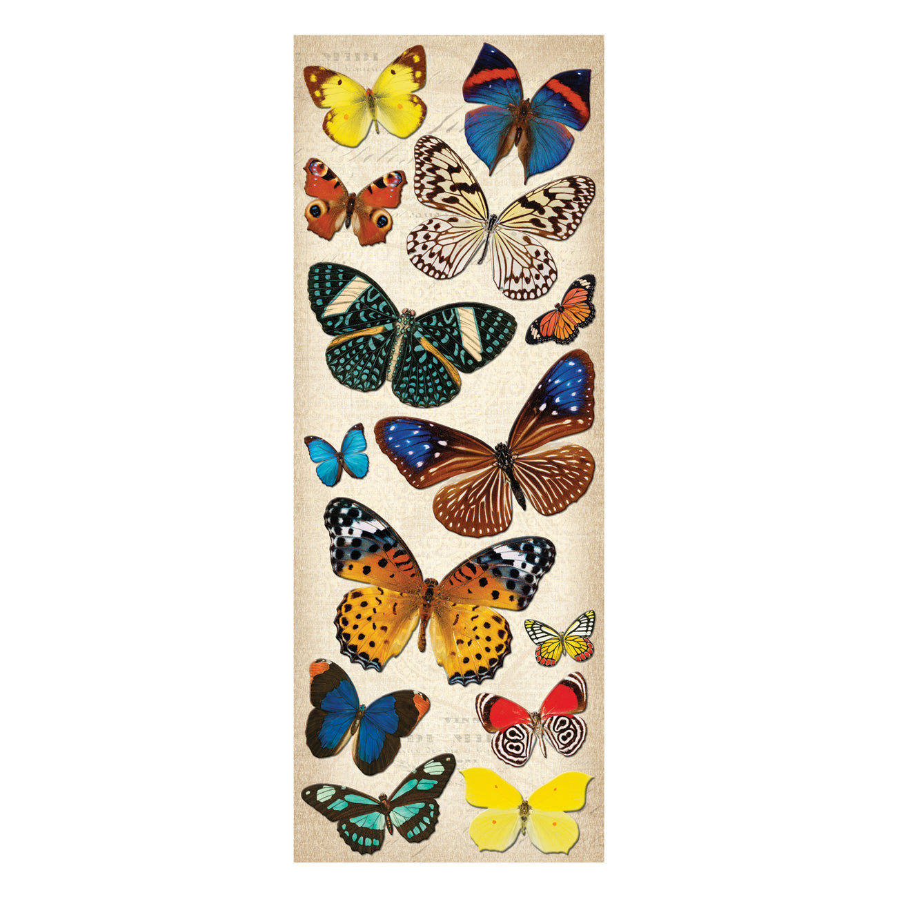 Adhesive Chipboard - Natural Butterflies