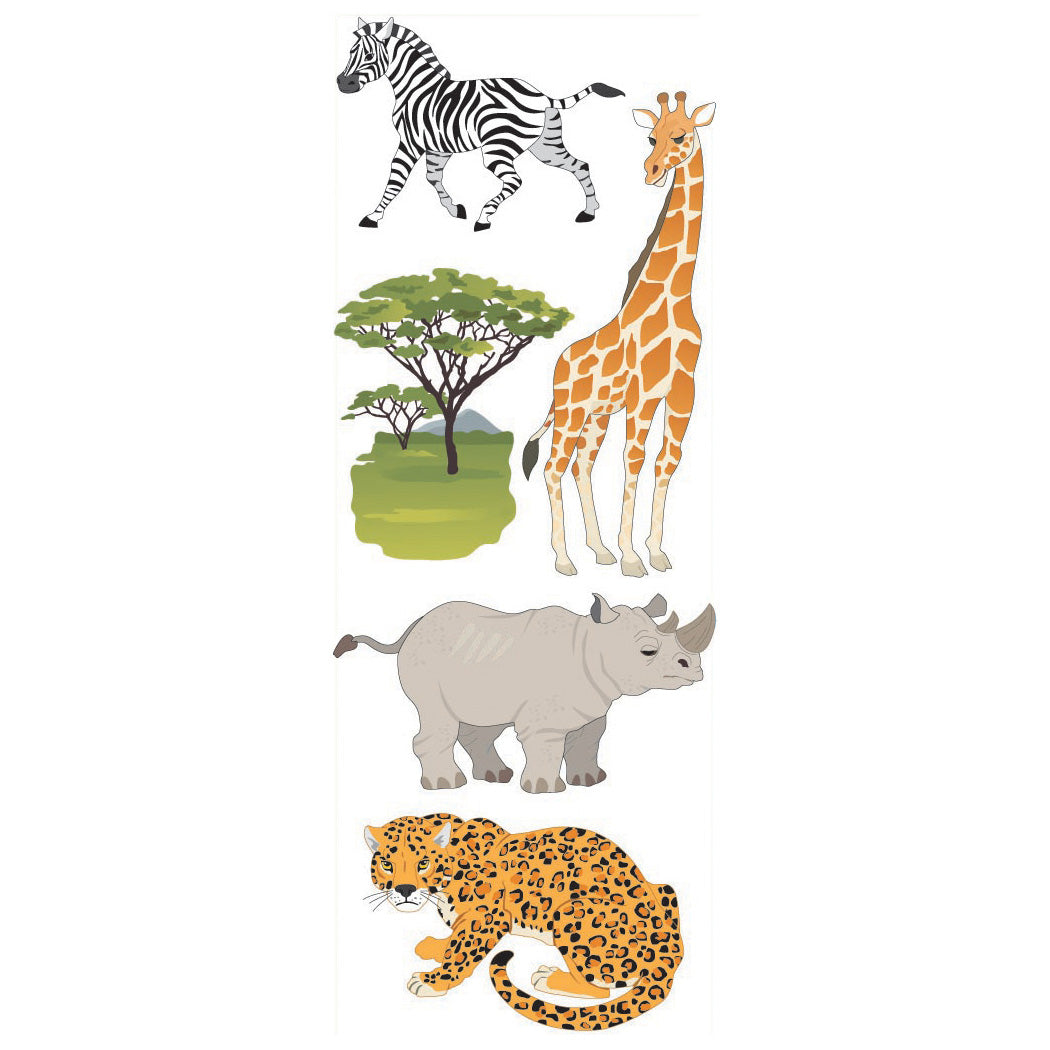 Jolee's Boutique Dimensional Stickers - Safari Animals, 5pcs