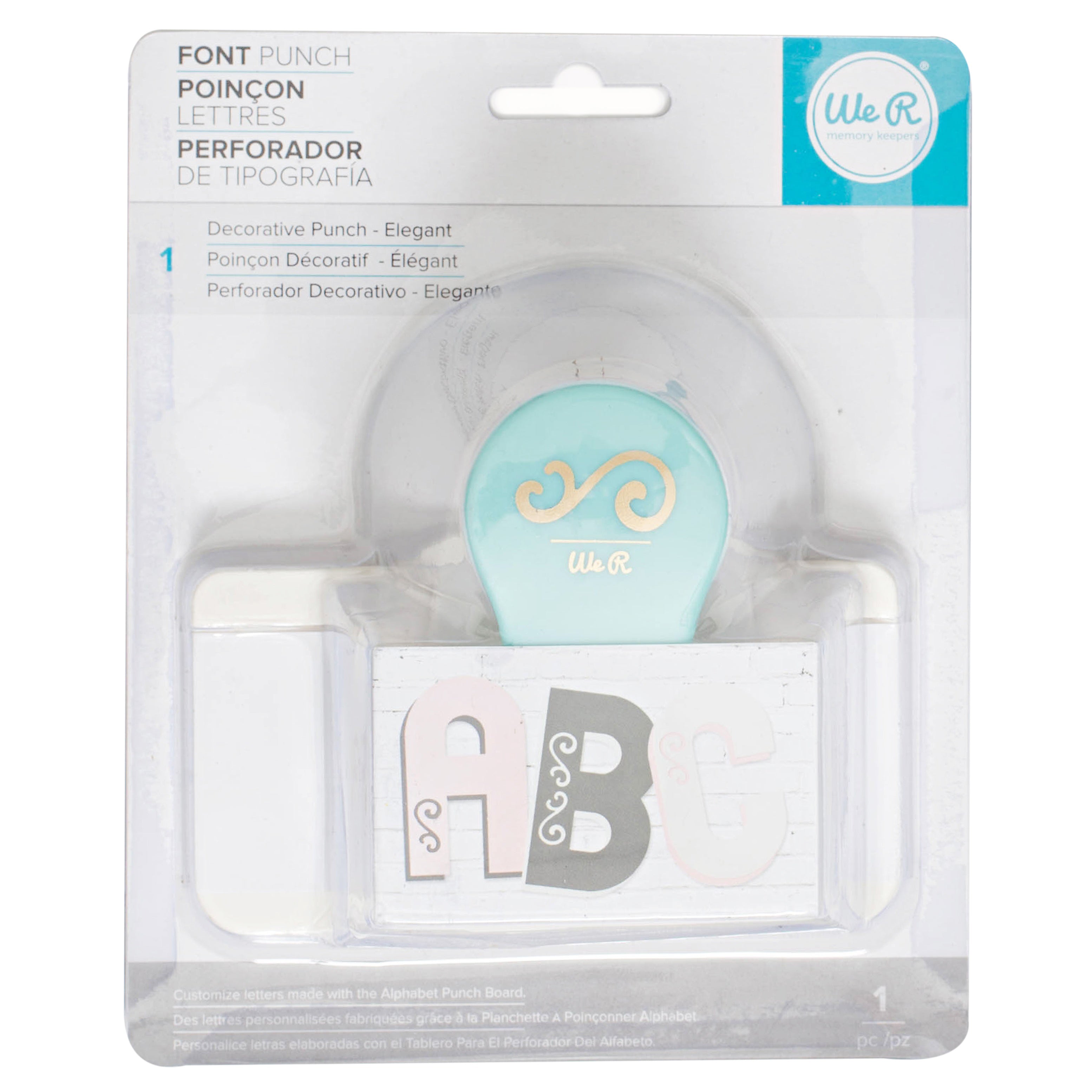 We R Decorative Elegant Font Punch