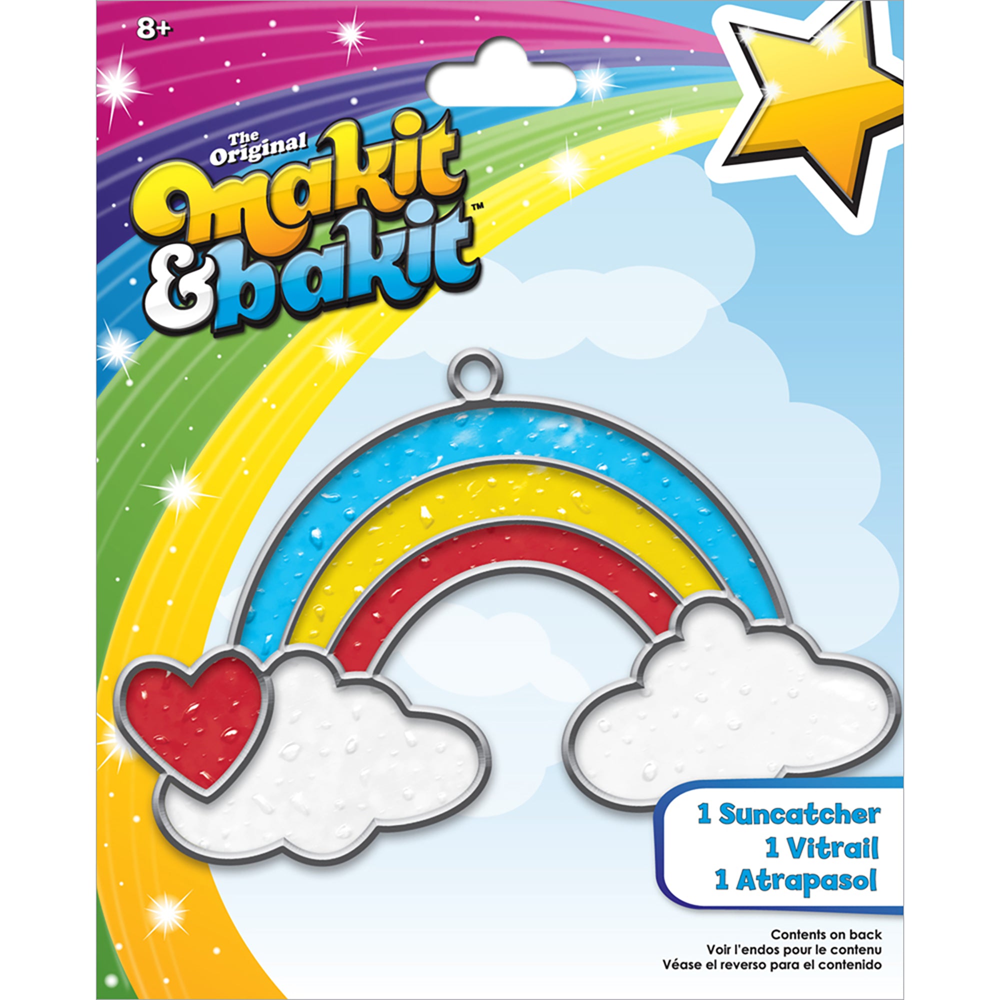 Makit & Bakit Rainbow with Clouds Suncatcher Kit