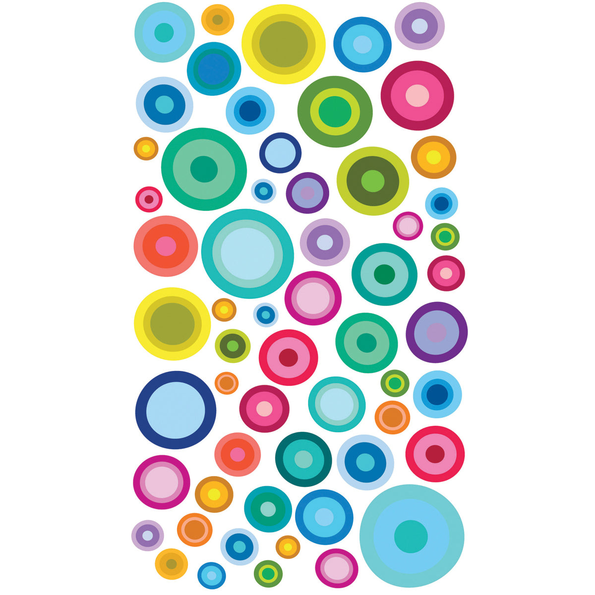 Sticko Stickers - Color Bubbles, 58pcs
