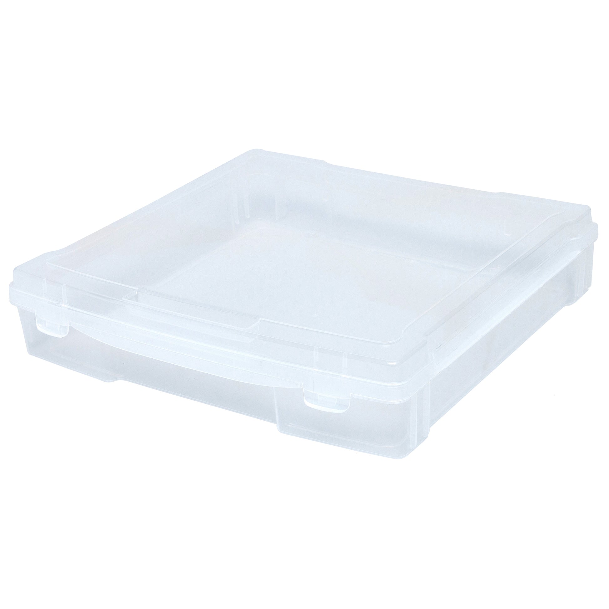 We R Large Flat Translucent Plastic Storage Case