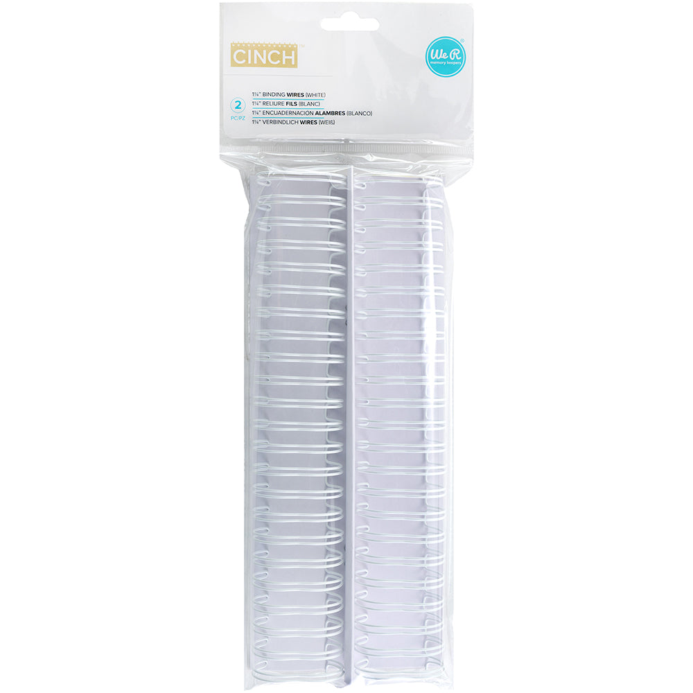 Cinch Wires 1.25" 2/Pkg-White