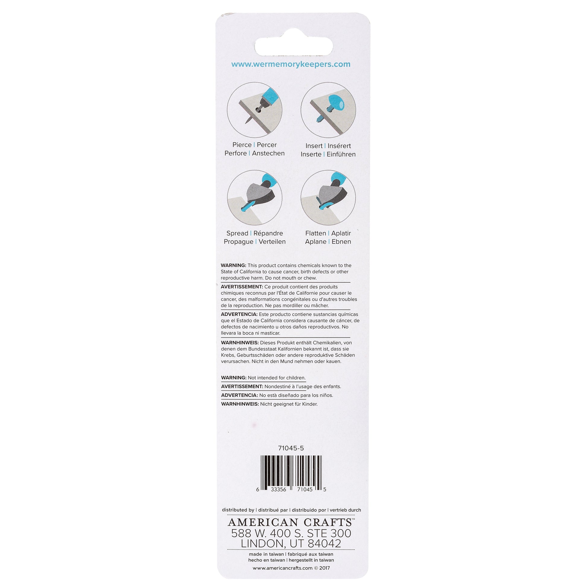 Brad Setter & Piercing Tool-White