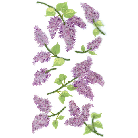 Jolee's Boutique Le Grande Dimensional Stickers - Lovely Lilacs, 8pcs