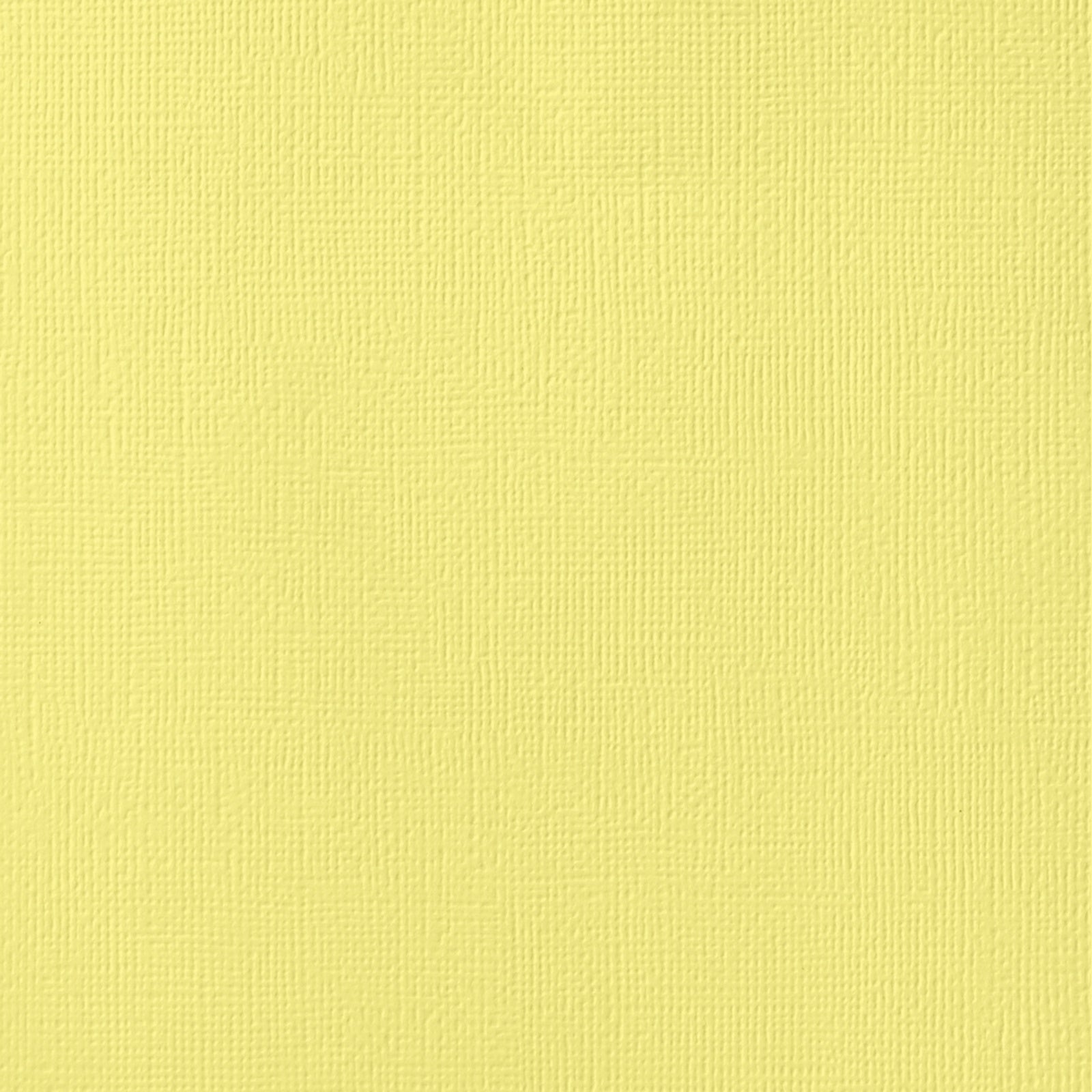 American Crafts Textured 12x12" Cardstock - Canary, 25 pack