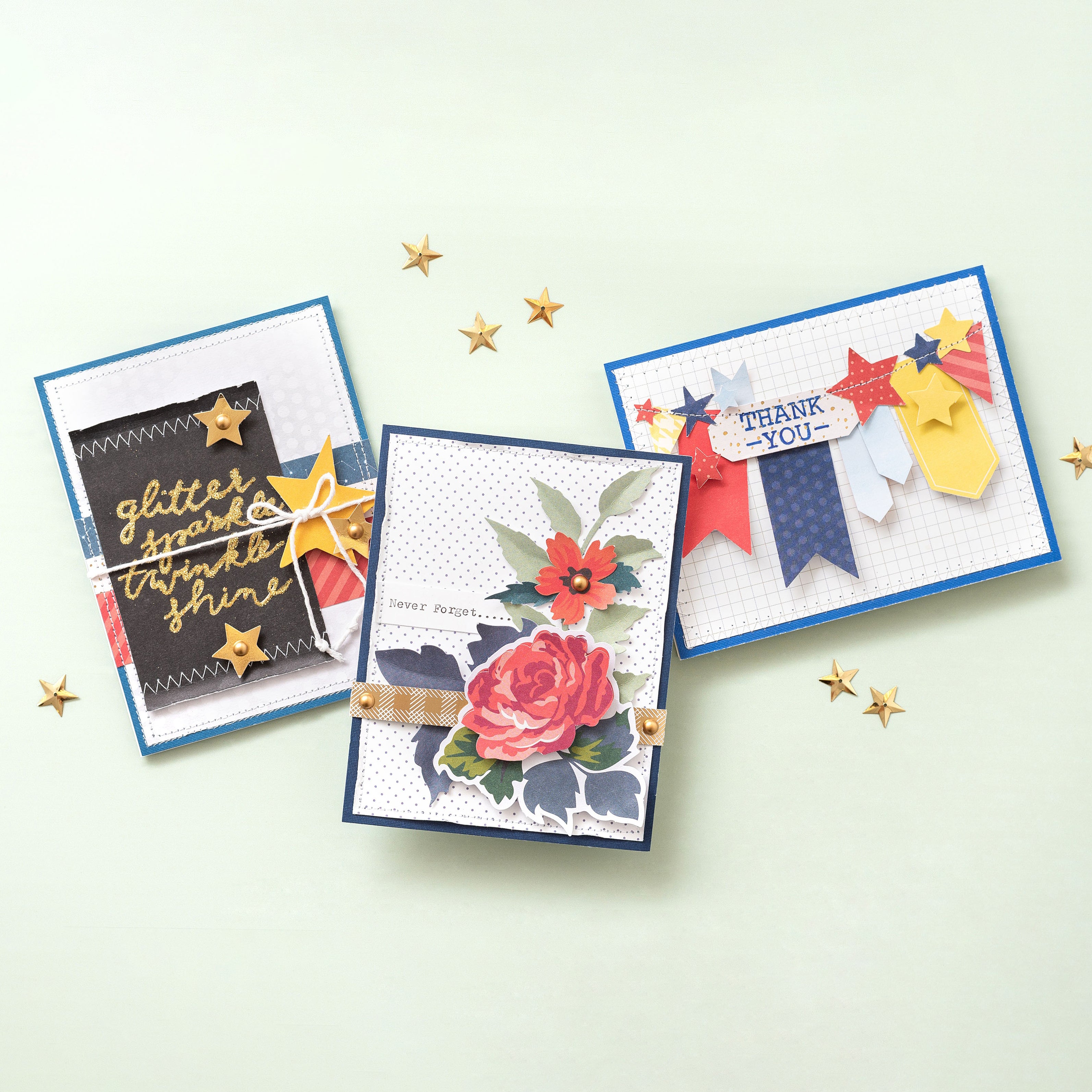 DCWV Double-Sided 12x12" Cardstock Stack - Die-Cut Shapes