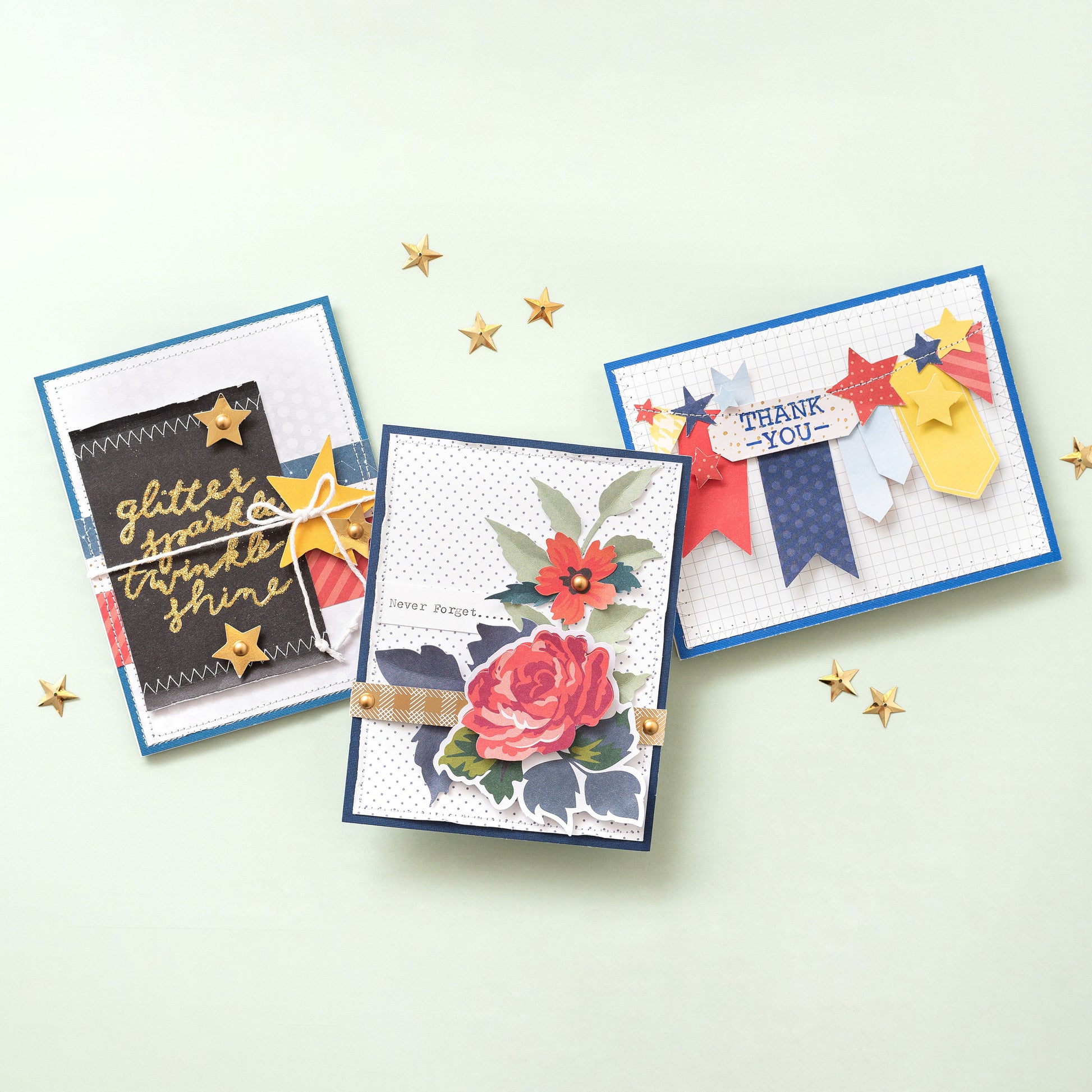 DCWV Double-Sided 12x12" Cardstock Stack - Die-Cut Shapes