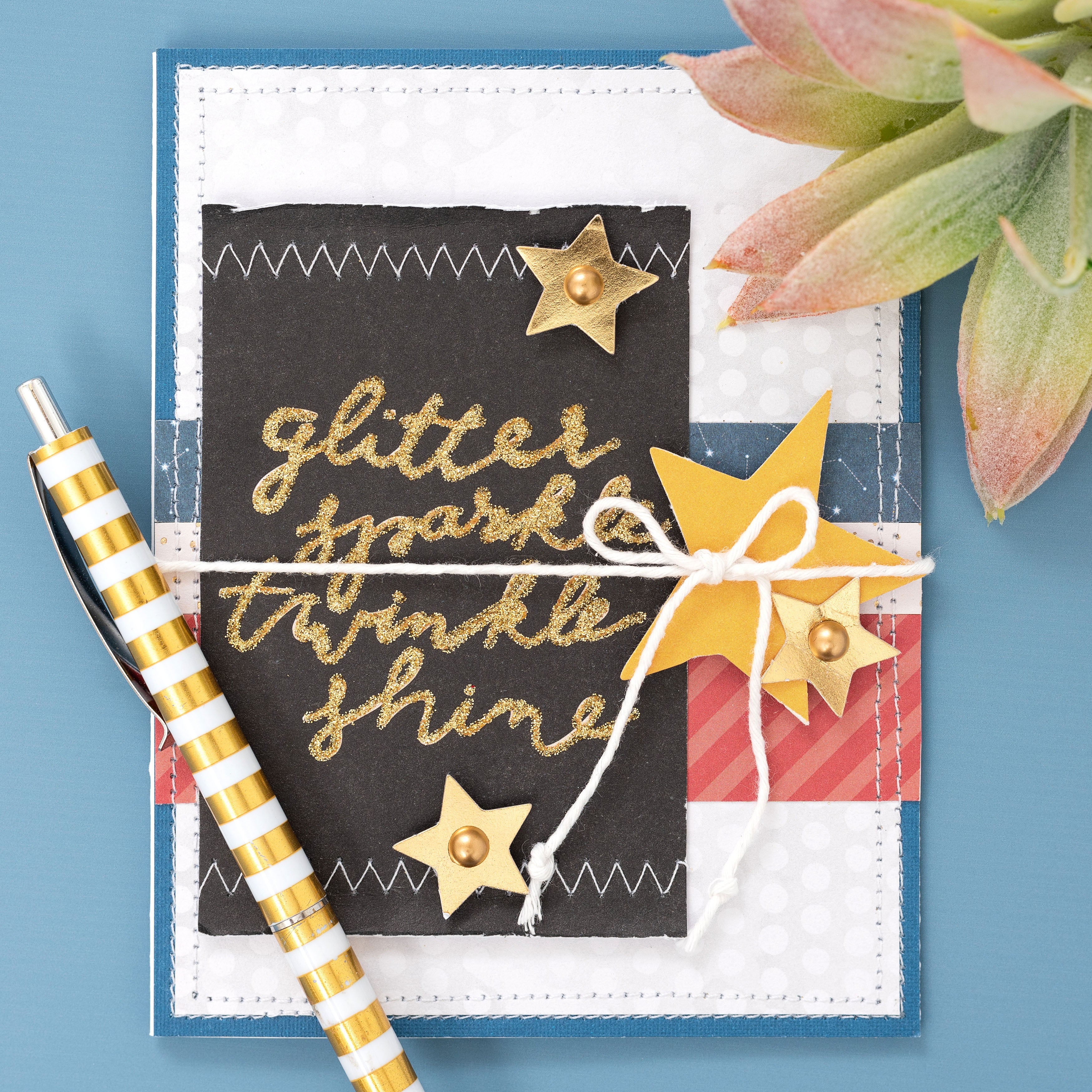 DCWV Double-Sided 12x12" Cardstock Stack - Die-Cut Shapes